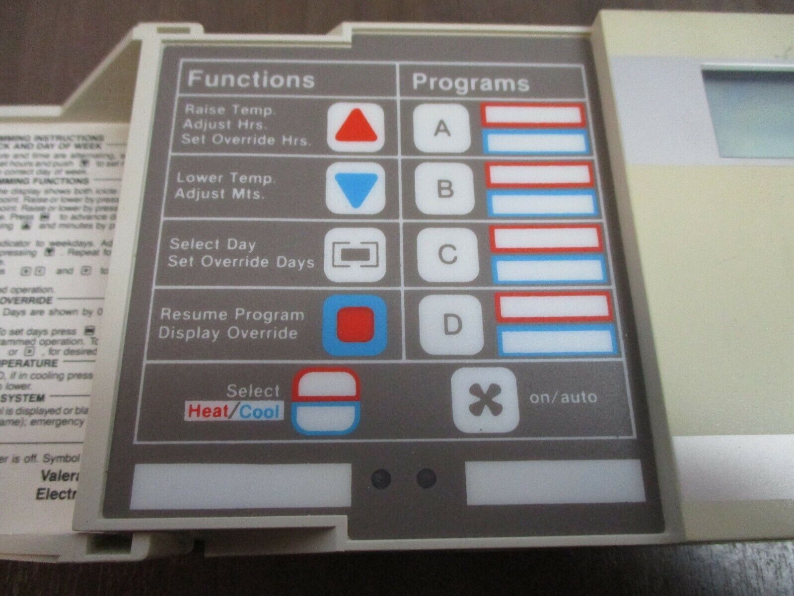 Valera Enerstat Programmable Thermostat HP-1N Used