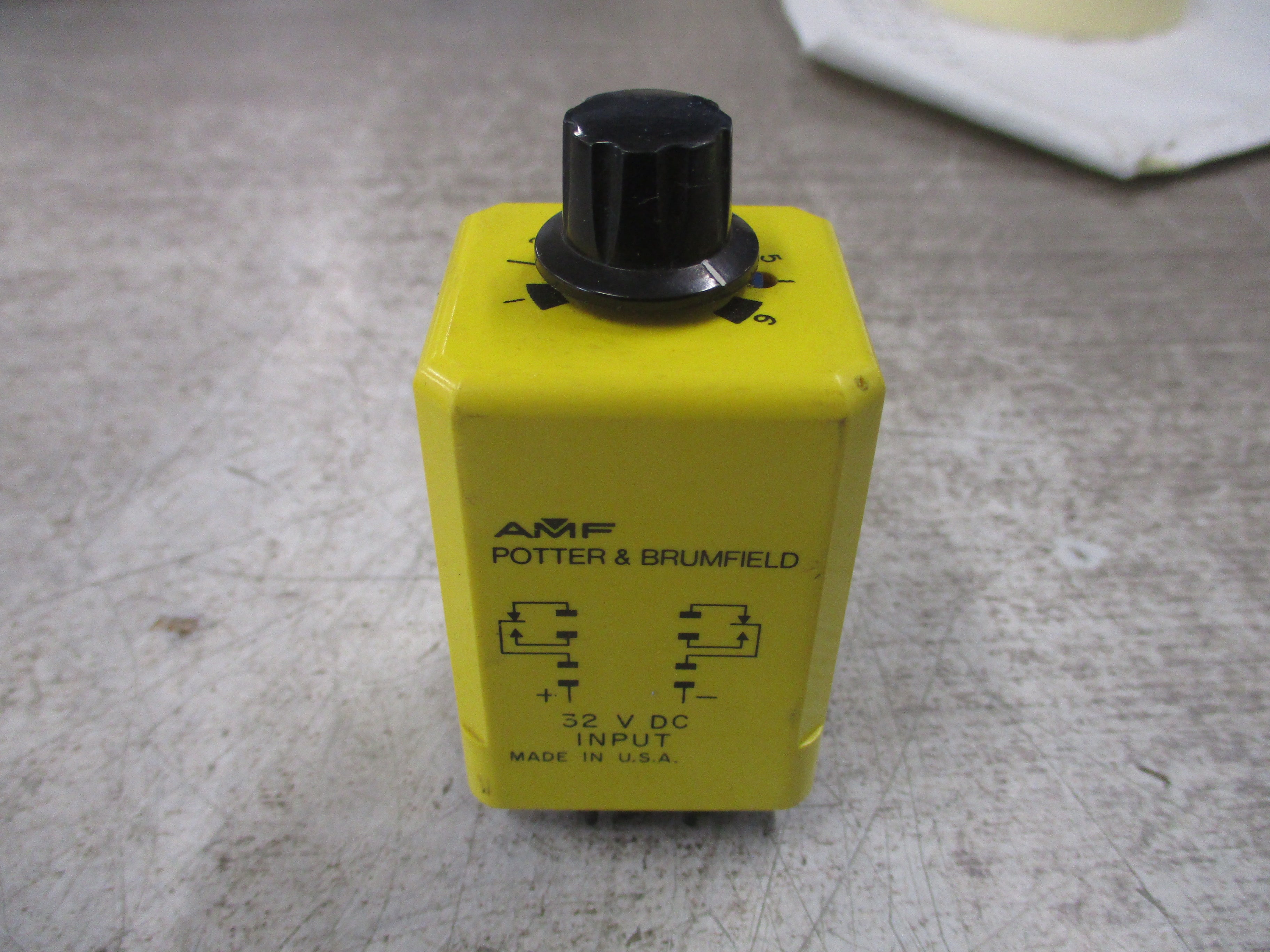 AMF Potter & Brumfield Time Delay Relay CUD-51-31002 32VDC Range: 1.0-10 sec.