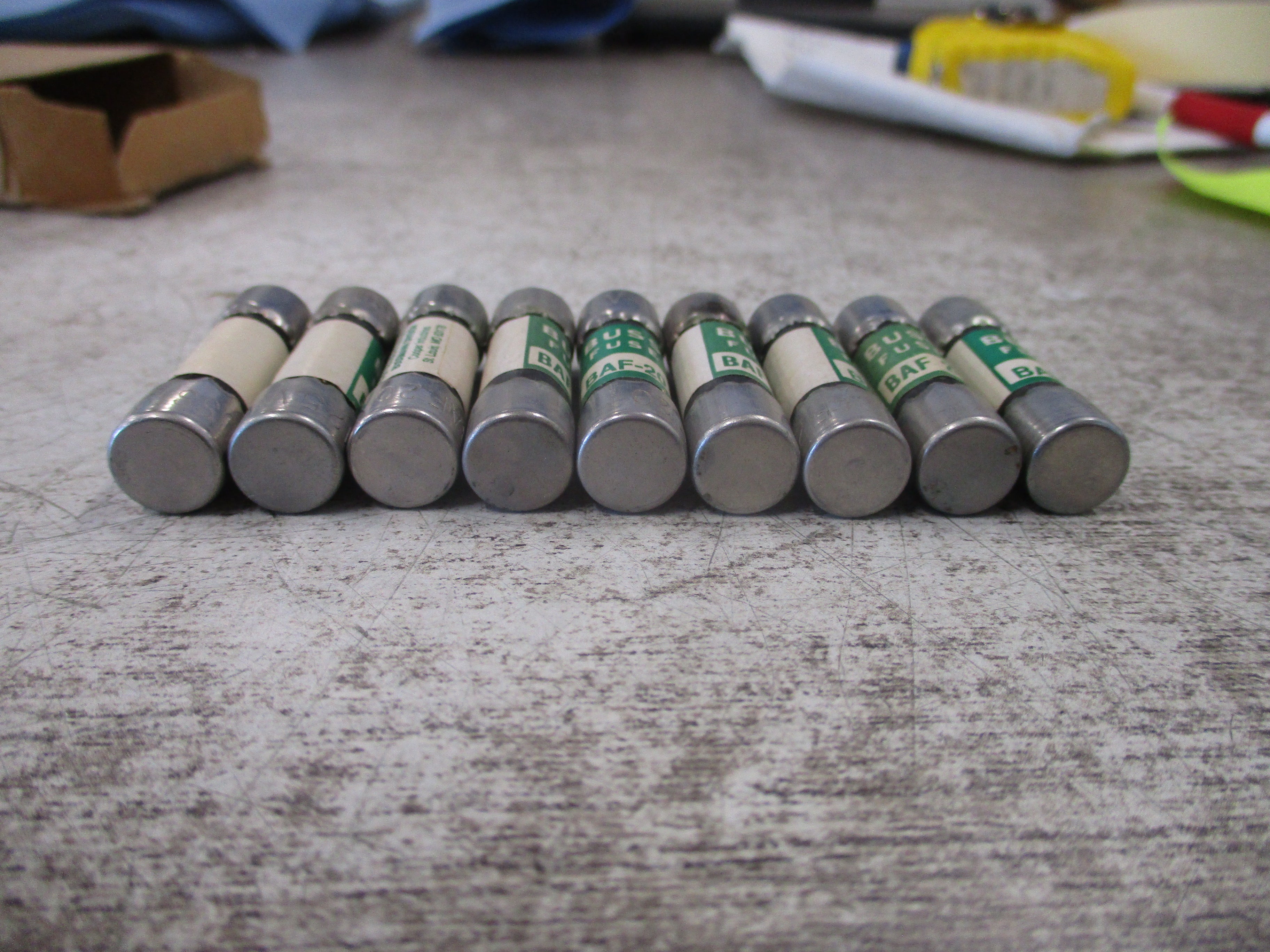 Bussmann Buse Fuse BAF 20 250V 20A *Box of 9* New Surplus