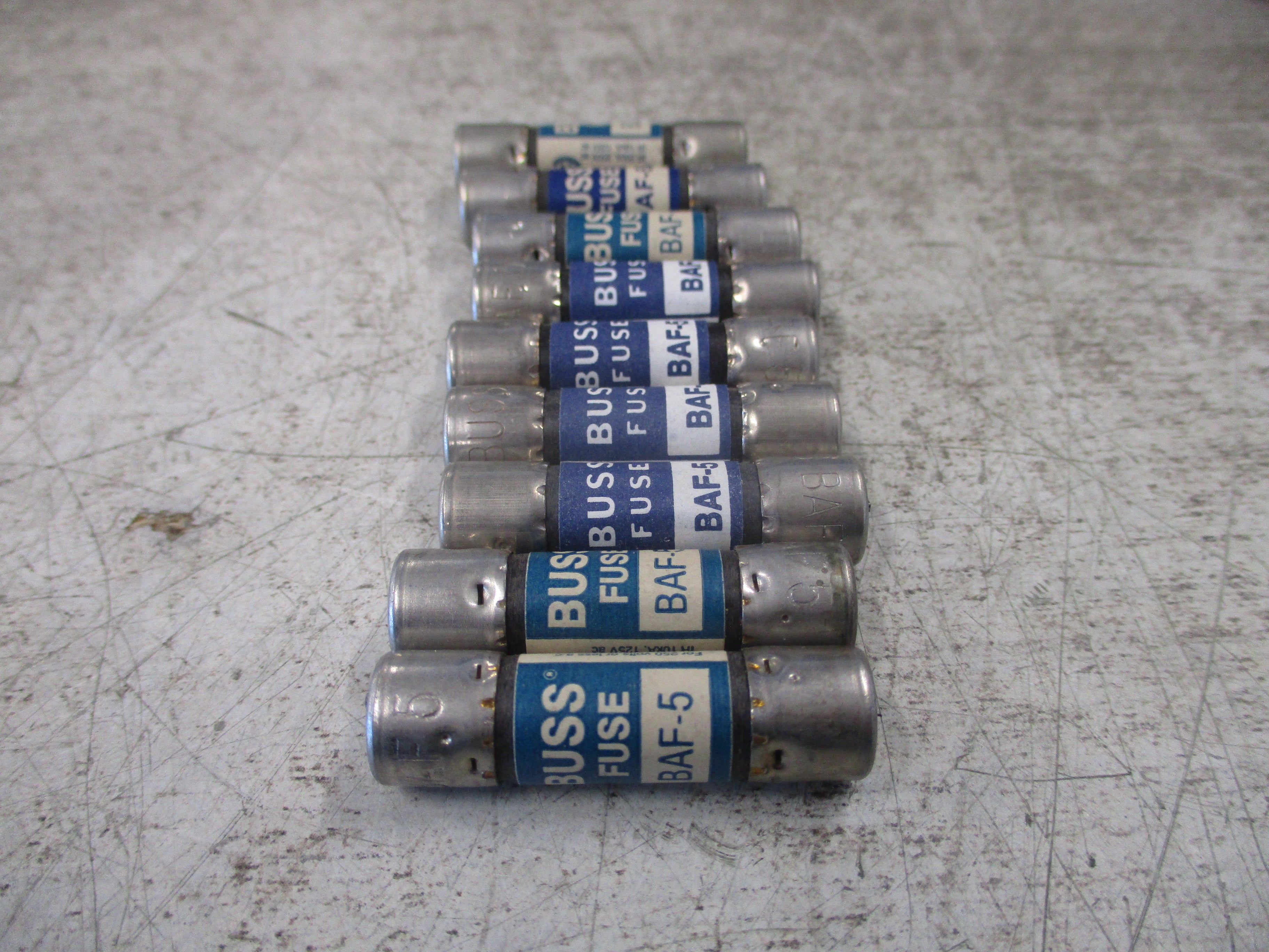 Bussmann Buss Fuse BAF-5 250V 5A *Box of 9* New Surplus