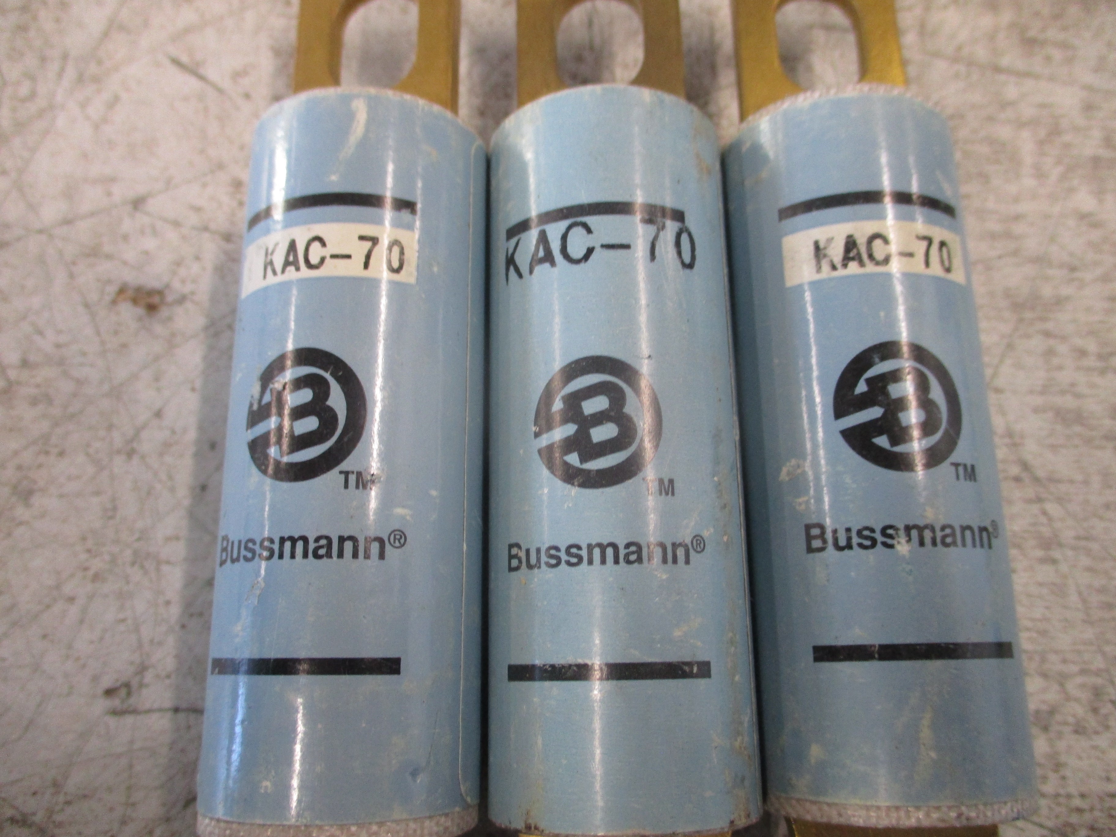 Bussmann Fuse KAC-70 600V 70A *Lot of 3* *No Box* New Surplus