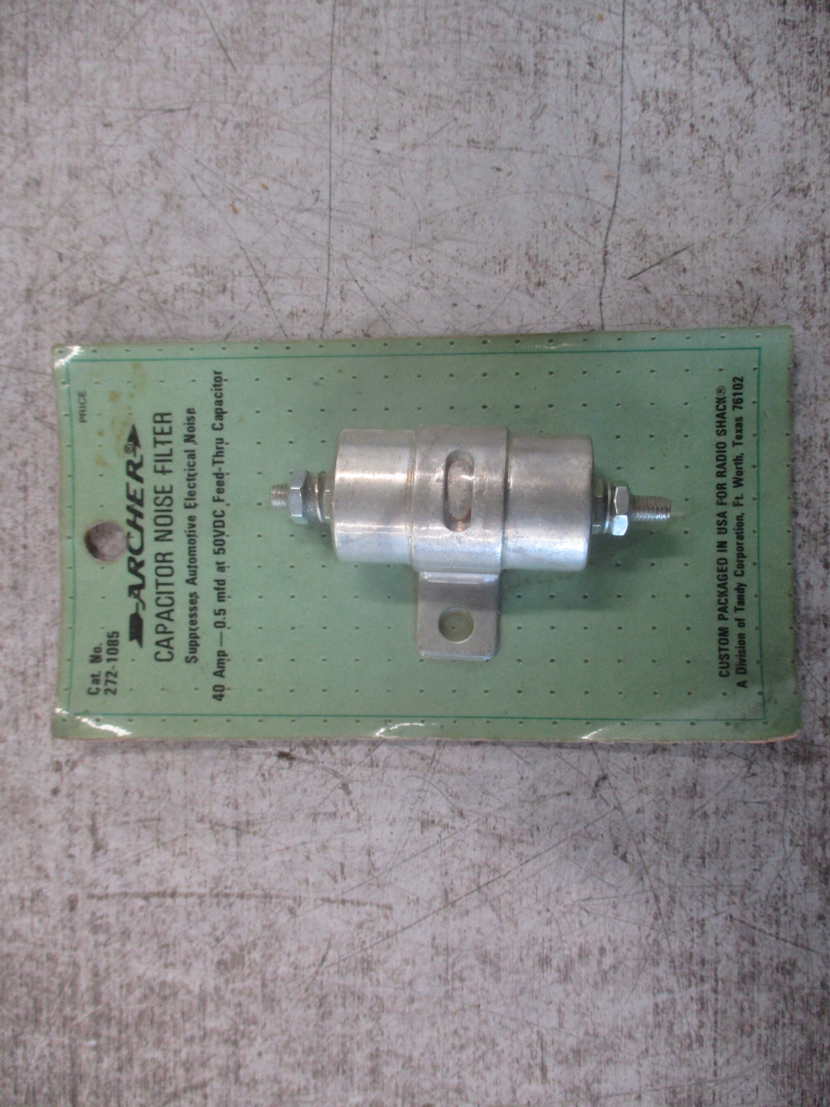 Archer Capacitor Noise Filter 272-1085 40A 0.5mfd 50VDC New Surplus