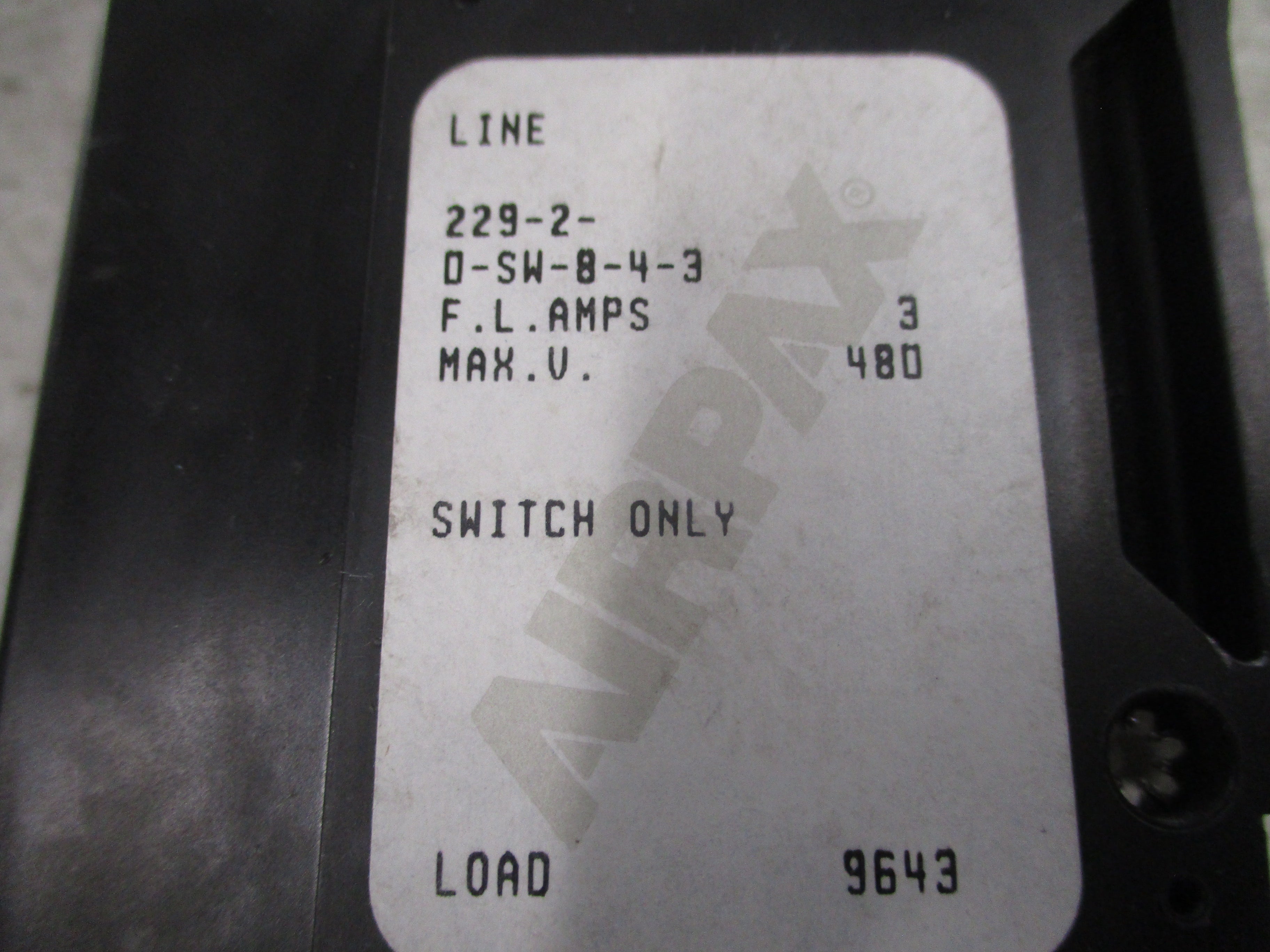 ABB ACH550 AC Drive w/ Bypass ACH550-VCR-012A-2+F267 3HP 3Ph w/ Keypad Used