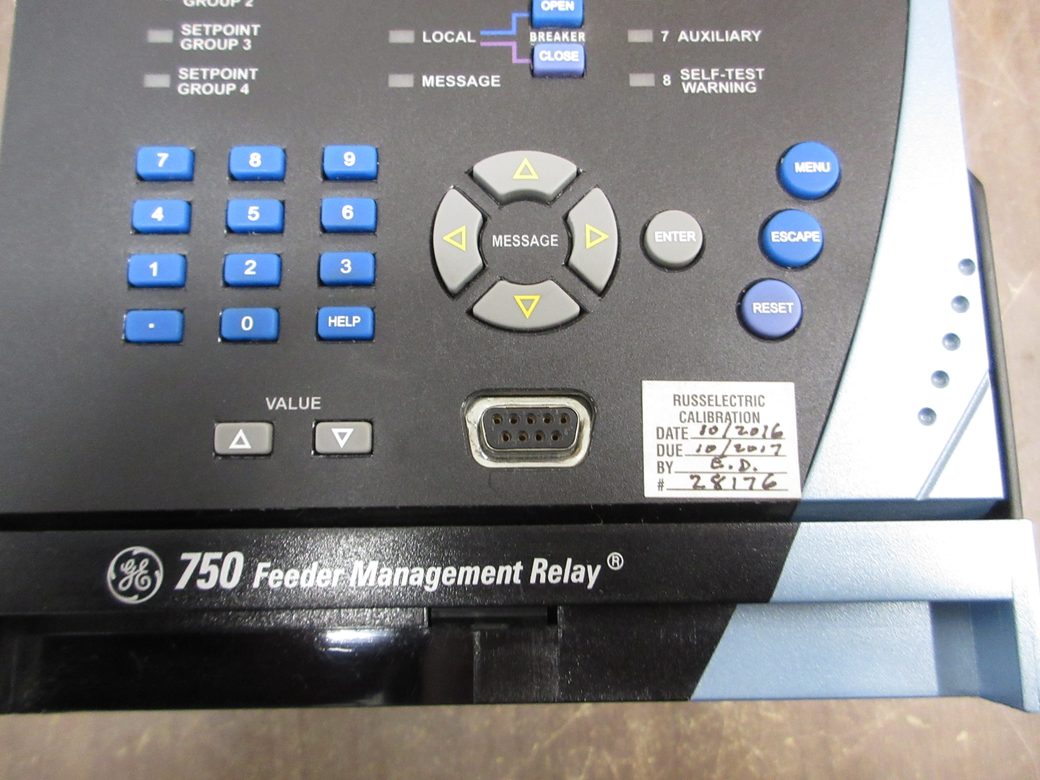 GE Multilin SR750 Feeder Management Relay 750-P5-G5-D5-L0-A1-R-E Used