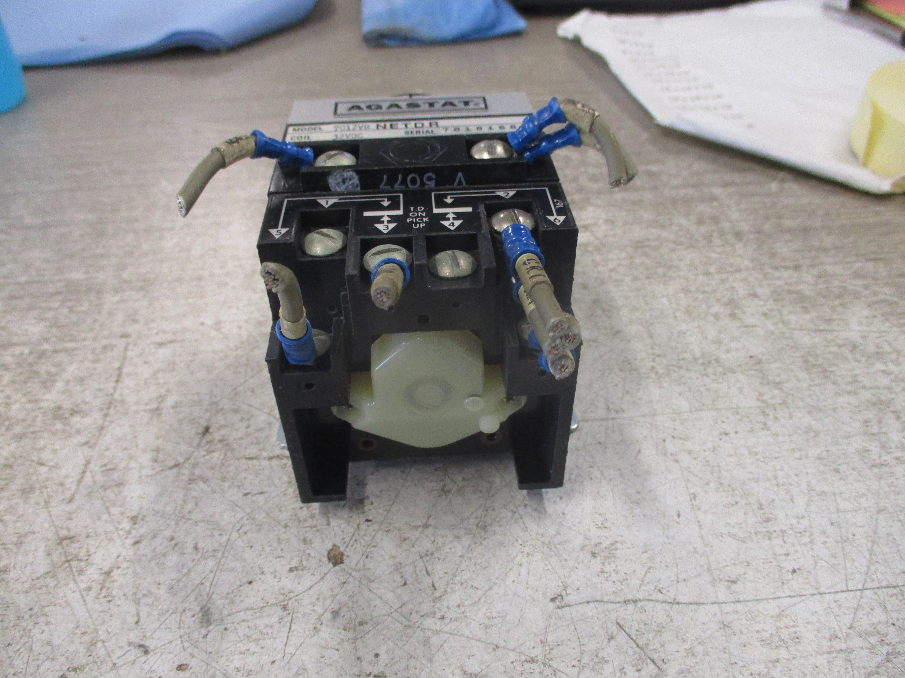 Agastat Timer 7012VB NETDR 32VDC Coil Time: 0.5-5 sec Used