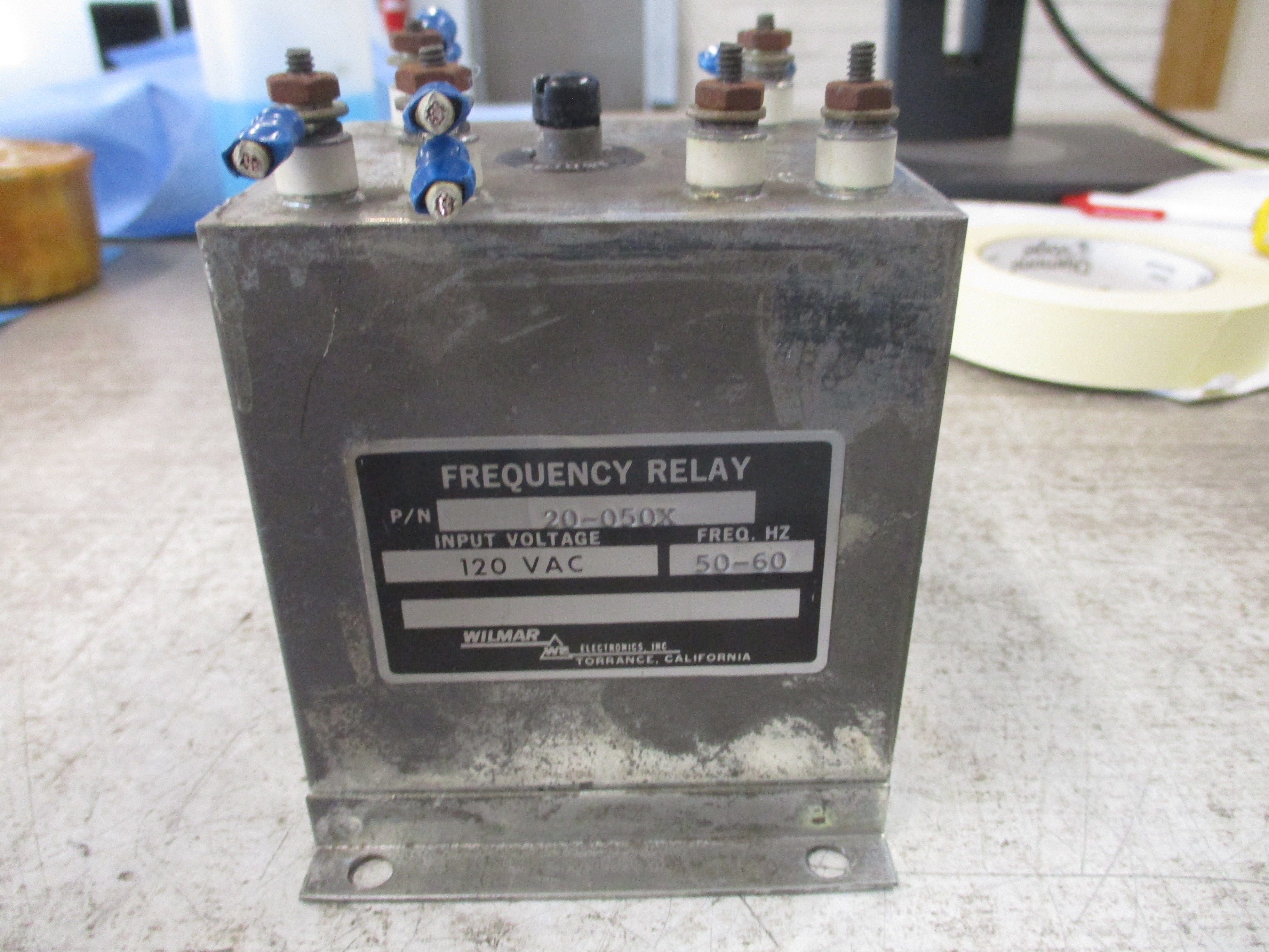 Wilmar Frequency Relay 20-050X 120VAC 50-60Hz Used