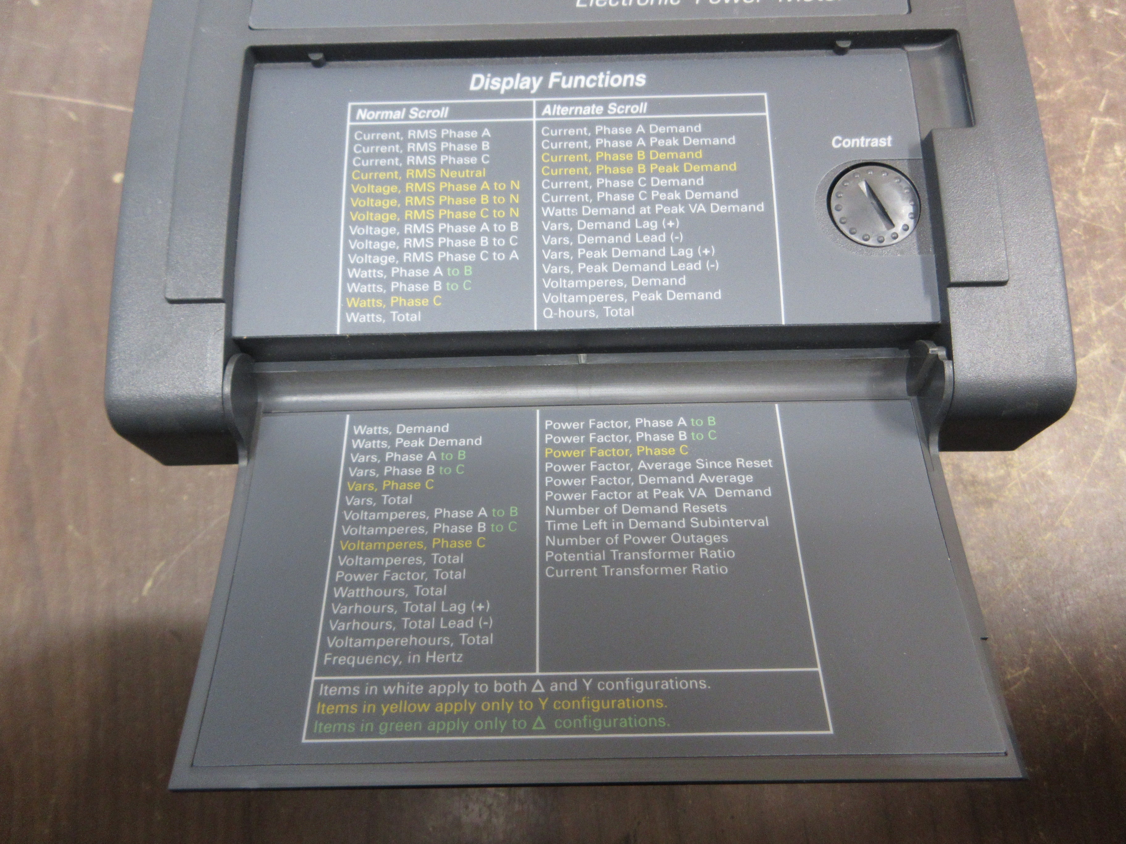 GE Panel Mount Power Leader EPM PLE3PNLFG02 480V 50/60Hz 10A Used