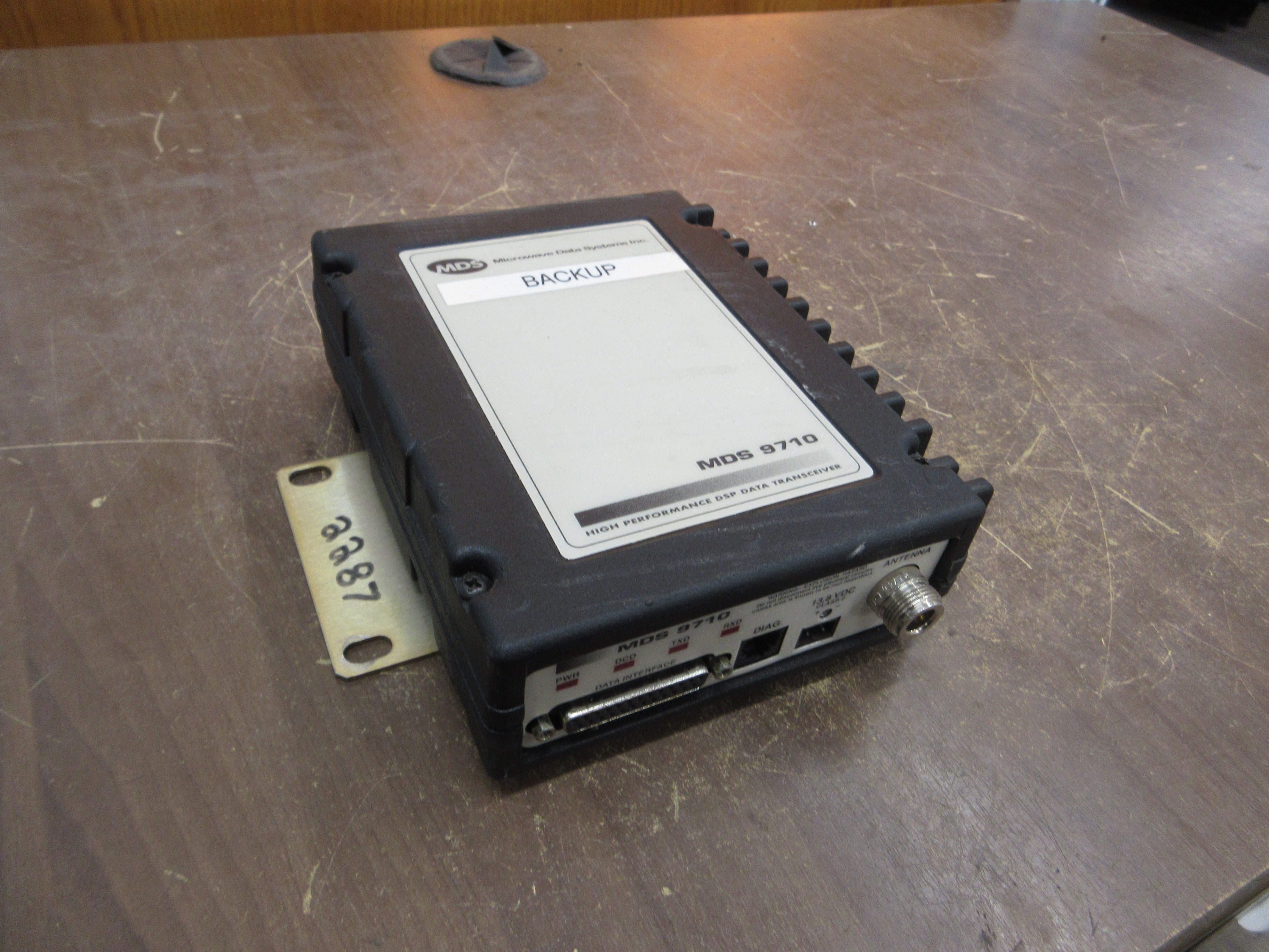 Microwave Data Systems HL Data Transceiver MDS 9710 Rev. M 13.8VDC 2.5A Used
