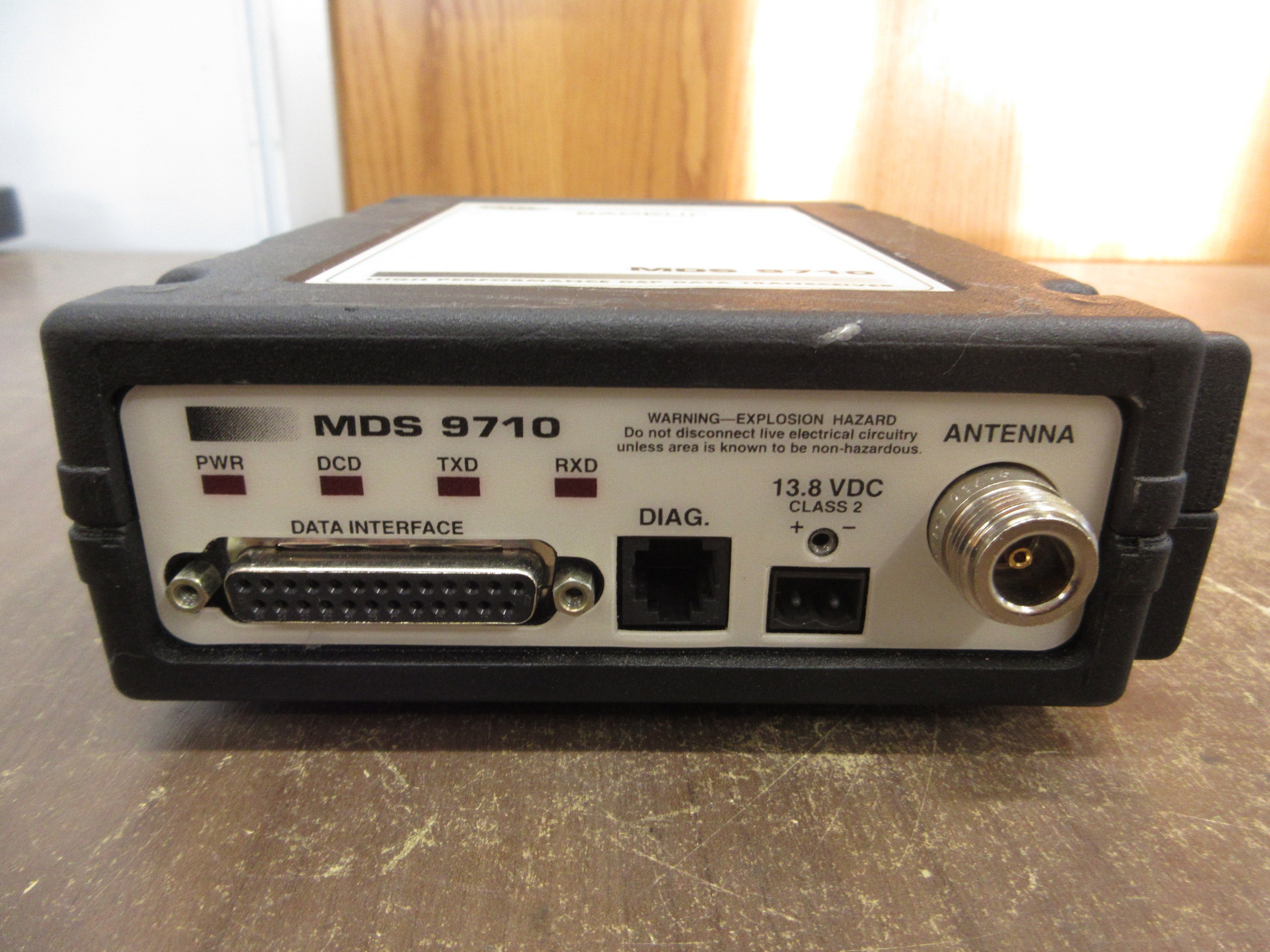 Microwave Data Systems HL Data Transceiver MDS 9710 Rev. M 13.8VDC 2.5A Used