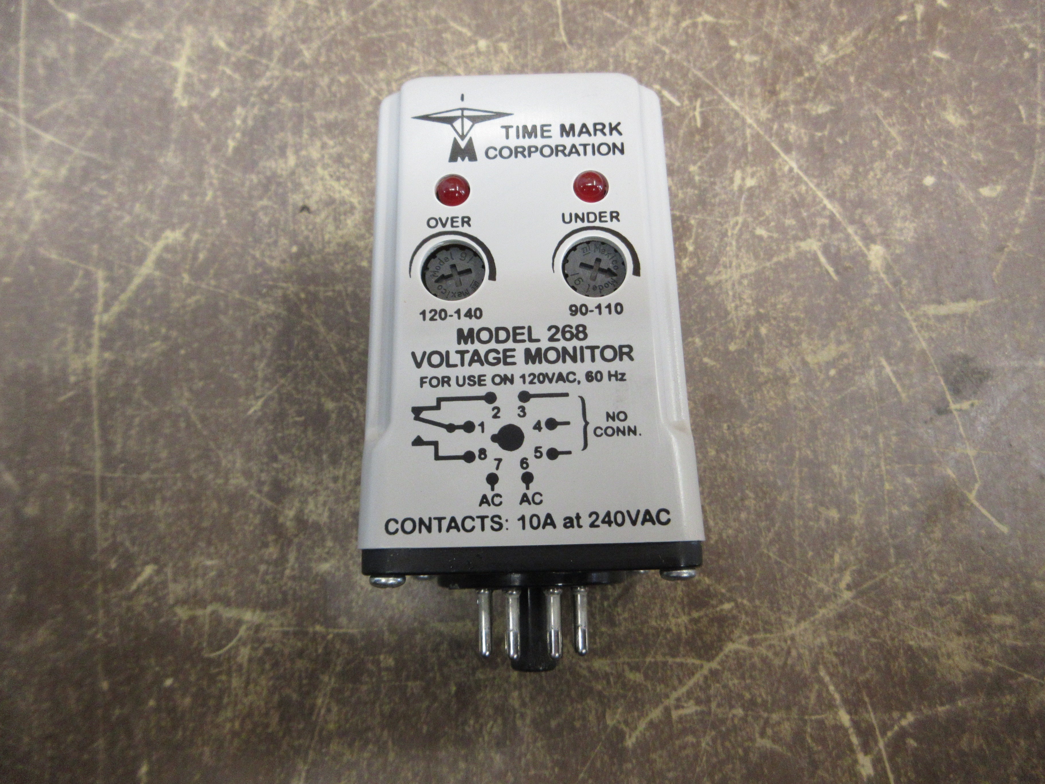 Time Mark Model 268 Over & Under Voltage Relay 98A00144-01 New Surplus