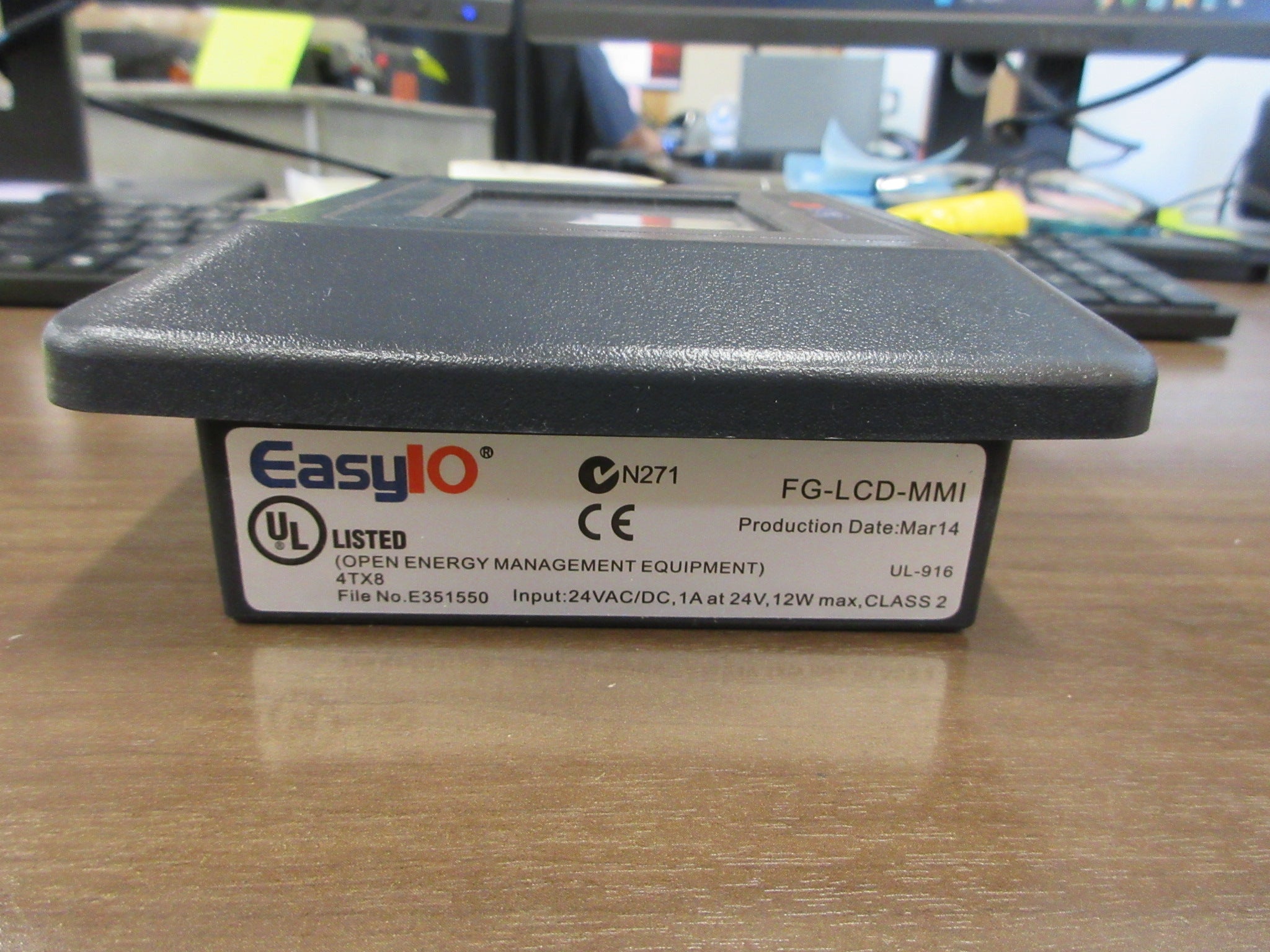 EasyIO Operator Interface Panel FG-LCD-MMI 24V AC/DC Used