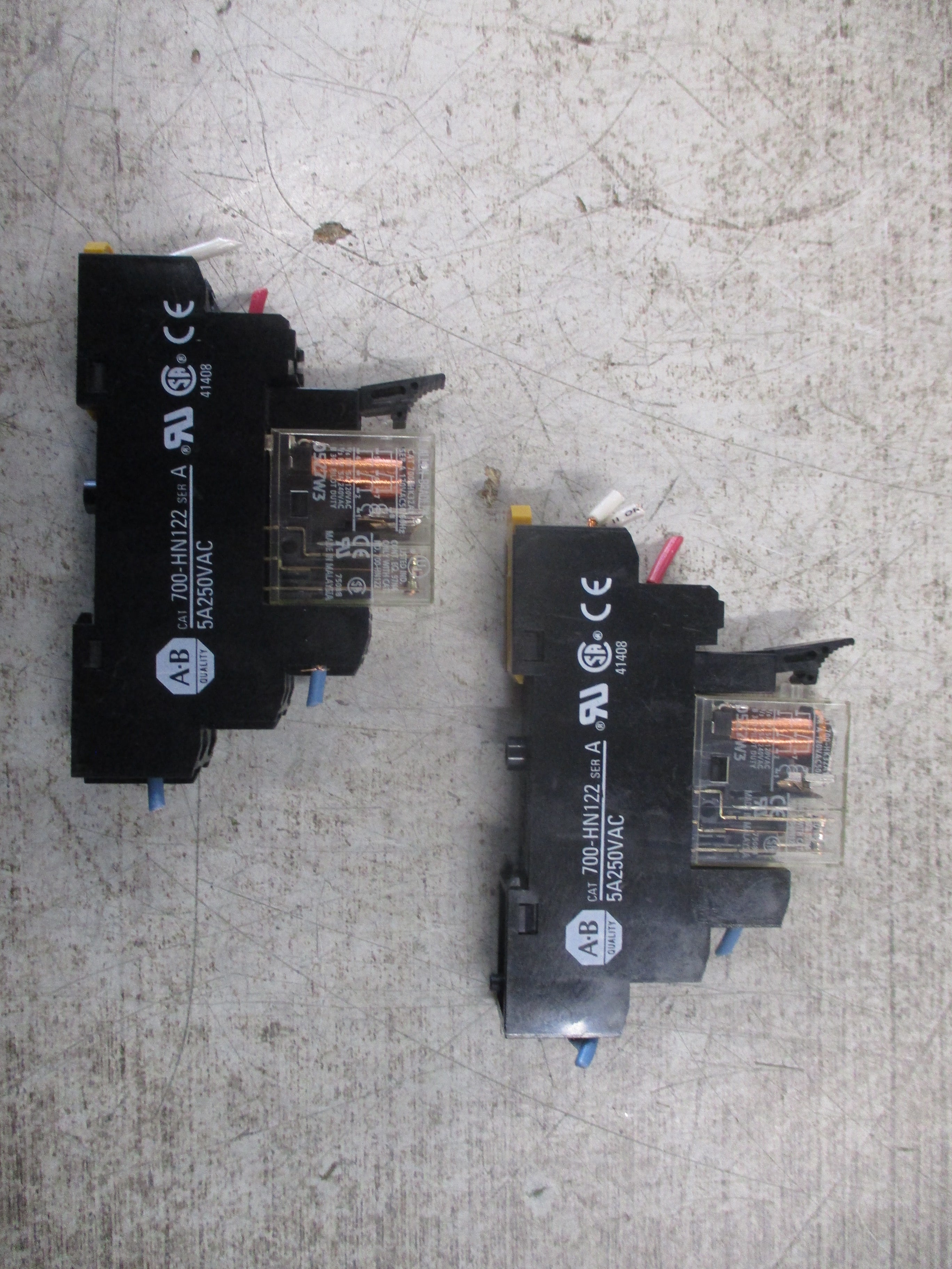 Allen-Bradley Relay 700-HK32A1 Ser. A 120V Coil w/ Base *Lot of 2* Used