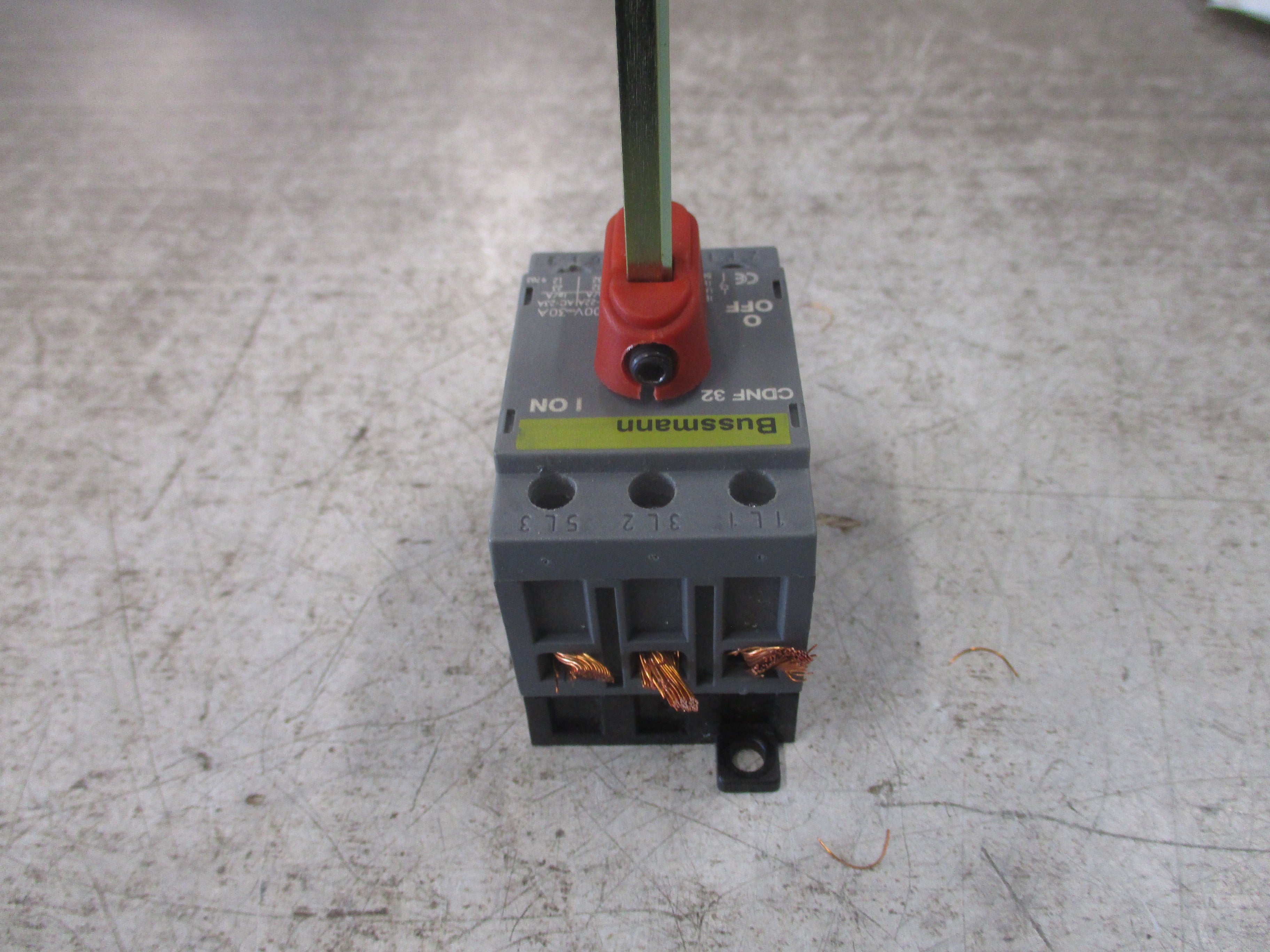Bussmann Disconnect Switch CDNF 32 30A 600V 3P Used