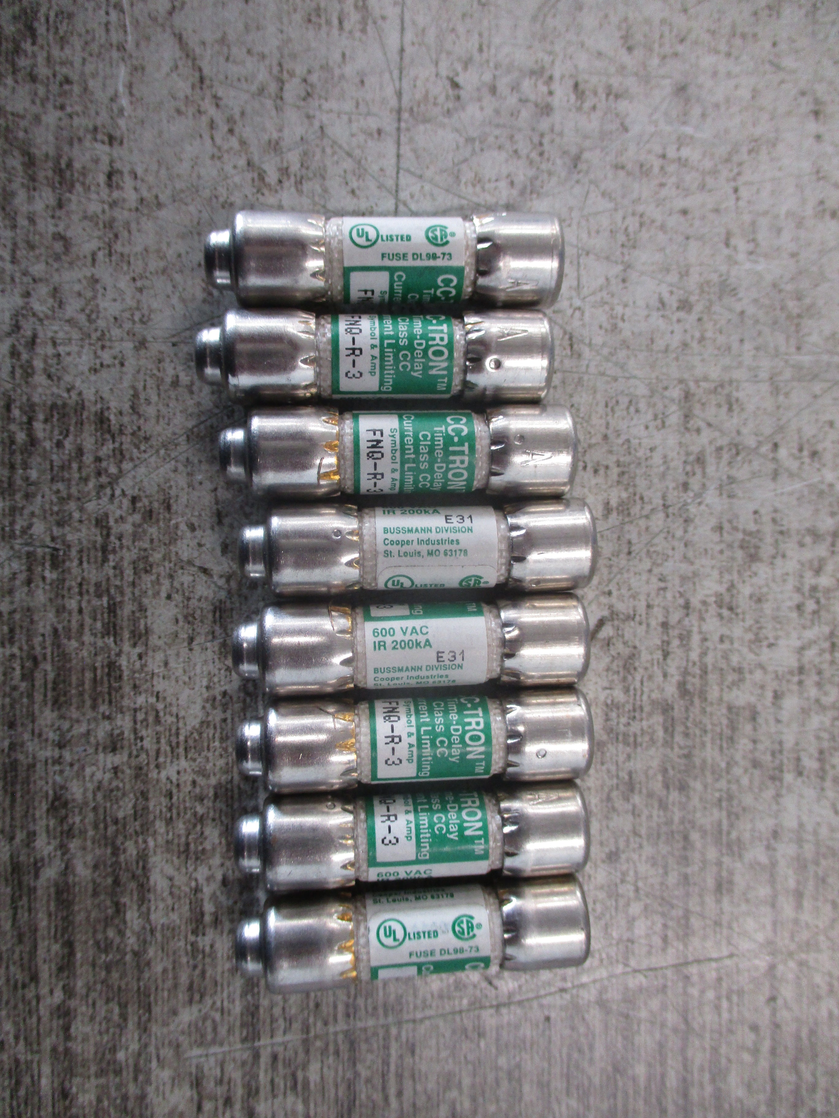 Cooper Bussmann Limitron Fuse FNQ-R-3 3A 600V *Box of 8* New Surplus