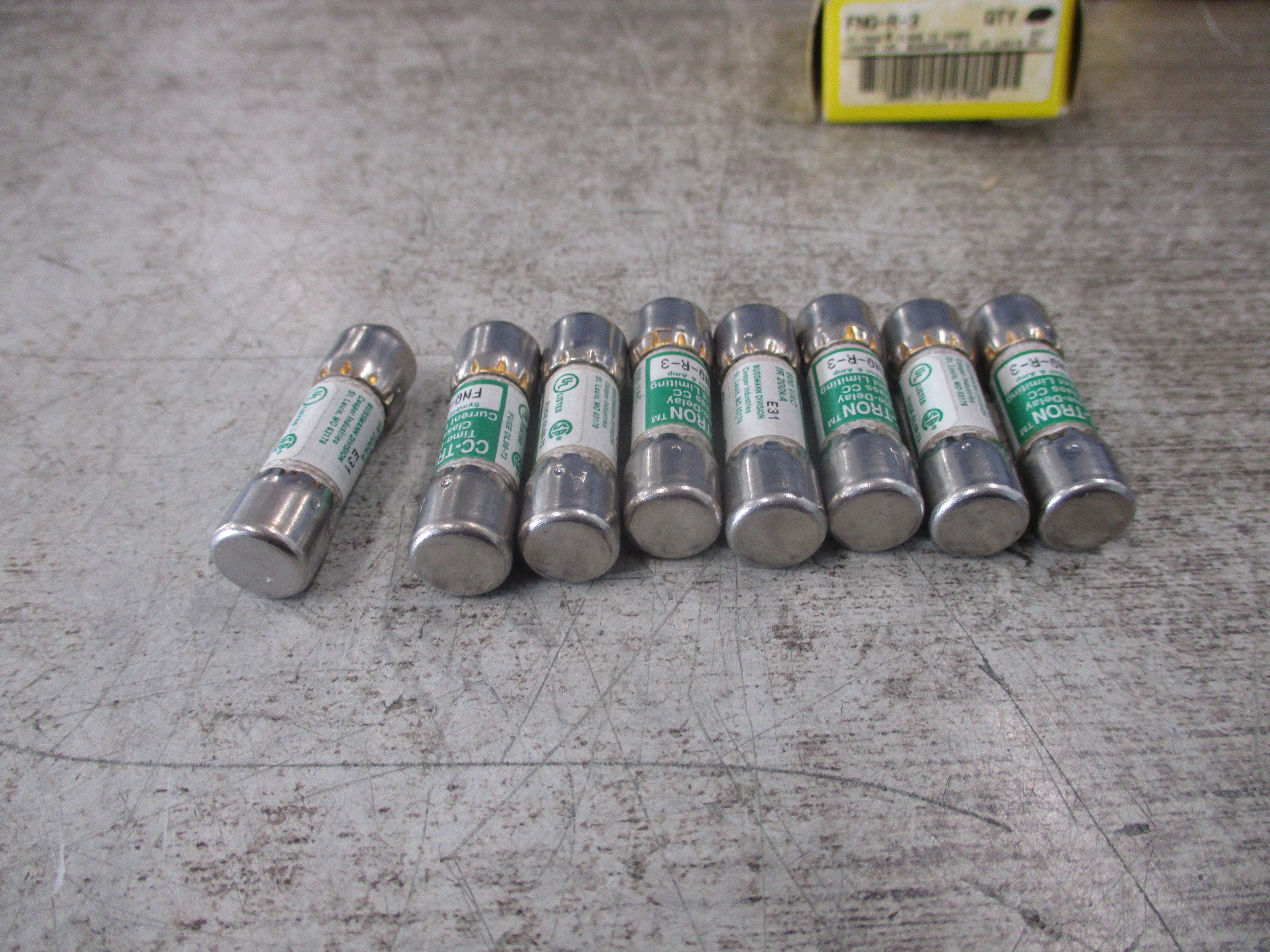 Cooper Bussmann Limitron Fuse FNQ-R-3 3A 600V *Box of 8* New Surplus