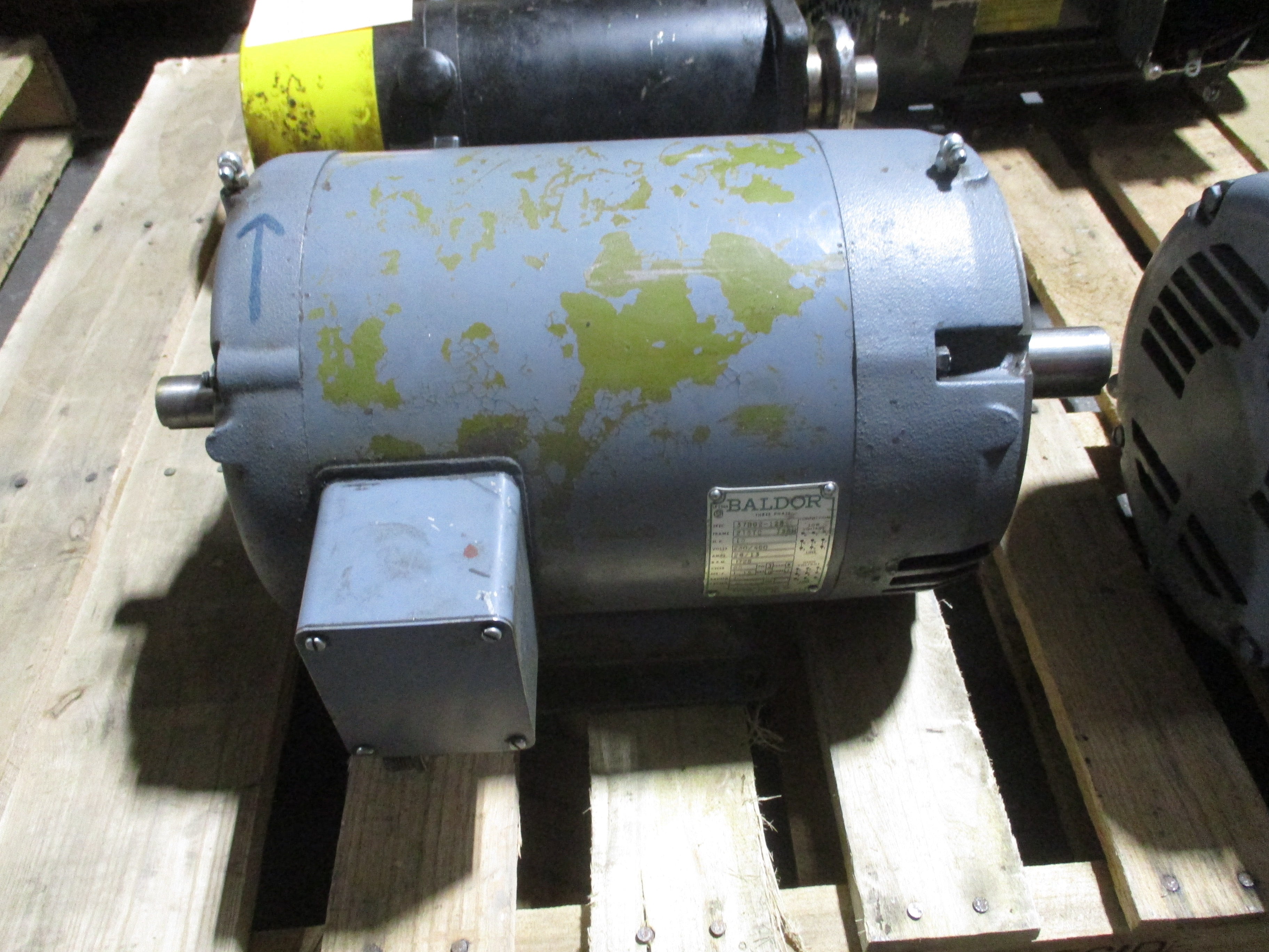 Baldor Motor 10 10HP 230/460V 26/13A 1800RPM 3Ph Frame: 215TC Used