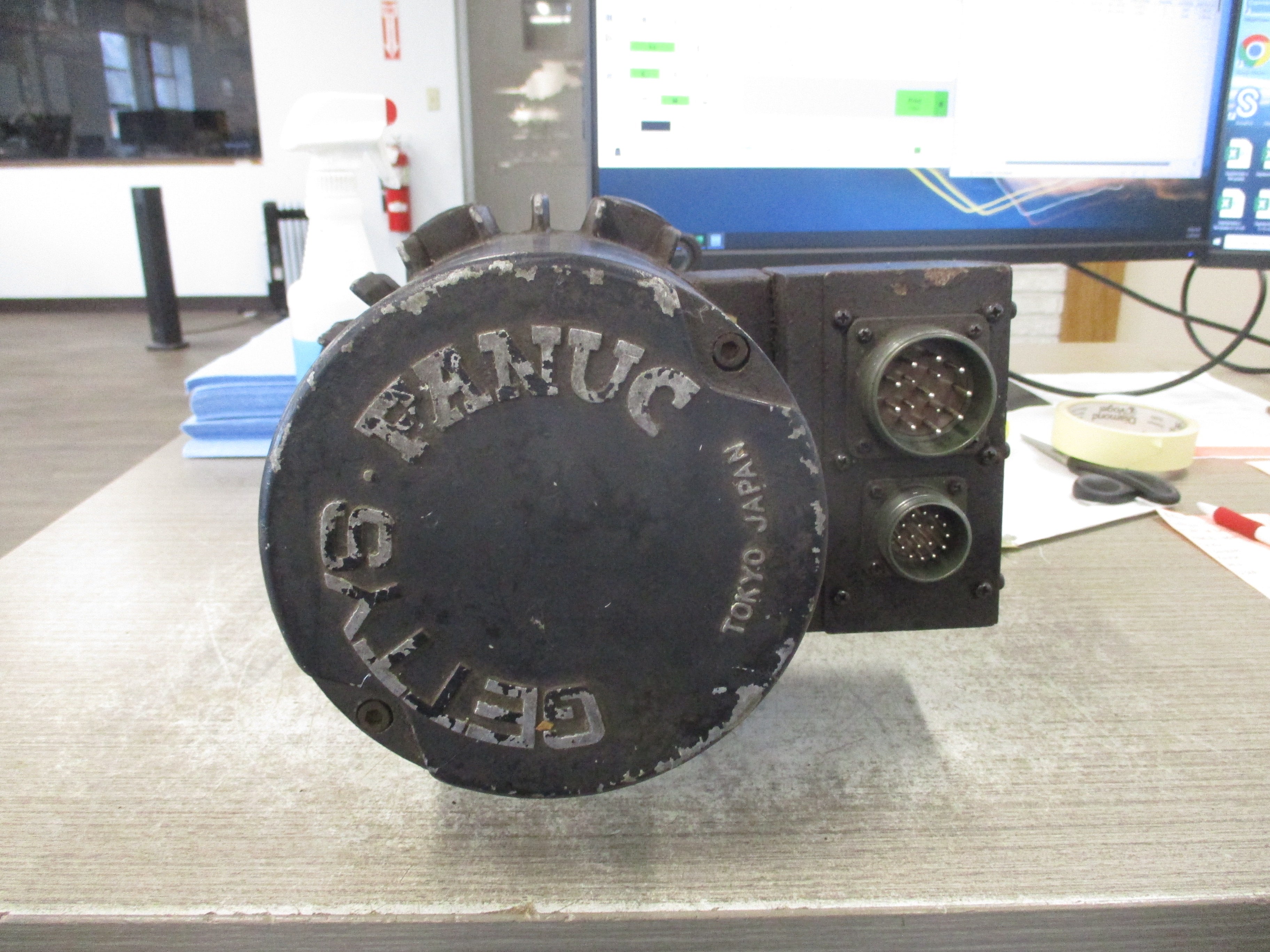 Gettys-Fanuc Model 10 DC Servo Motor A06B-0601-B 12Nm 1500RPM 92VDC 24A Used