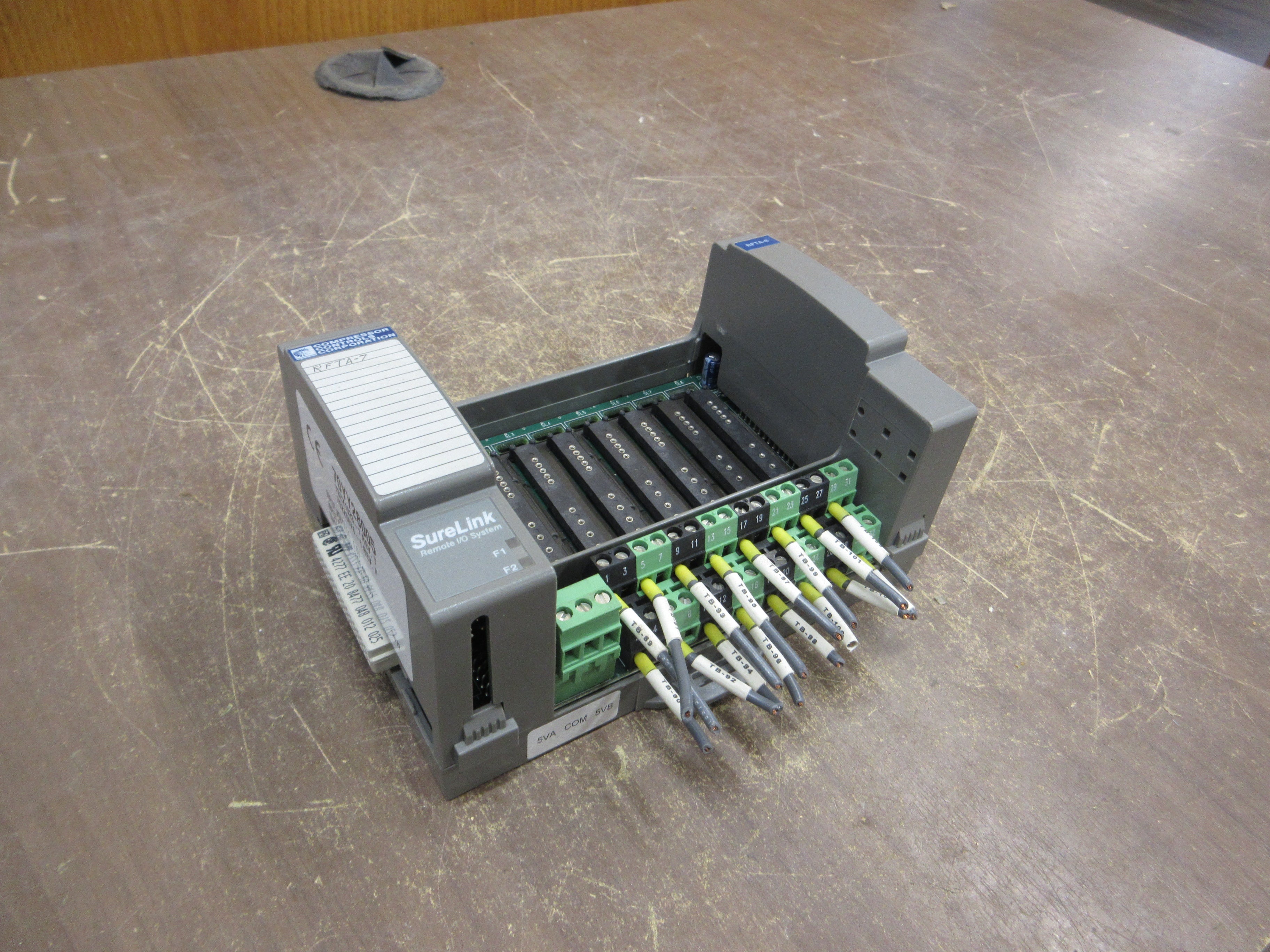 Compressor Controls Corp. SureLink Remote I/O Base RFTA-8 8-Slot Used