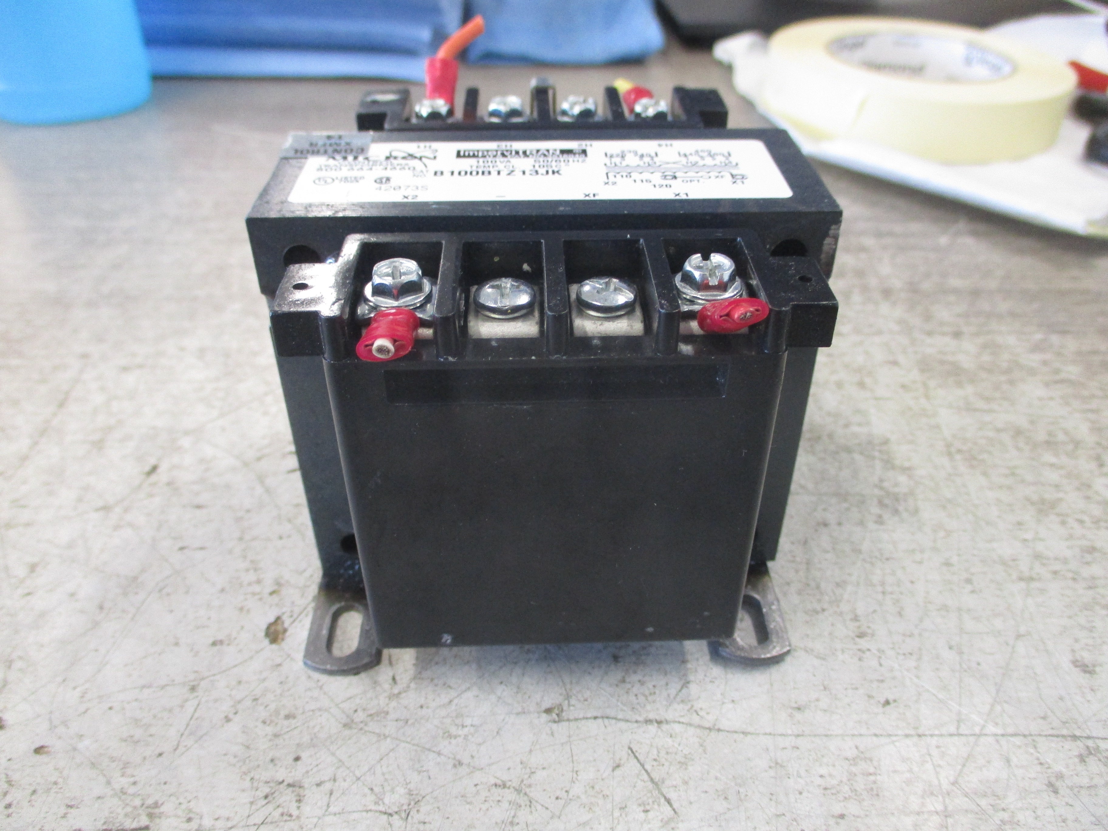 Micron ImperviTRAN Control Transformer B100BTZ13JK 100VA Pri: 240/480V