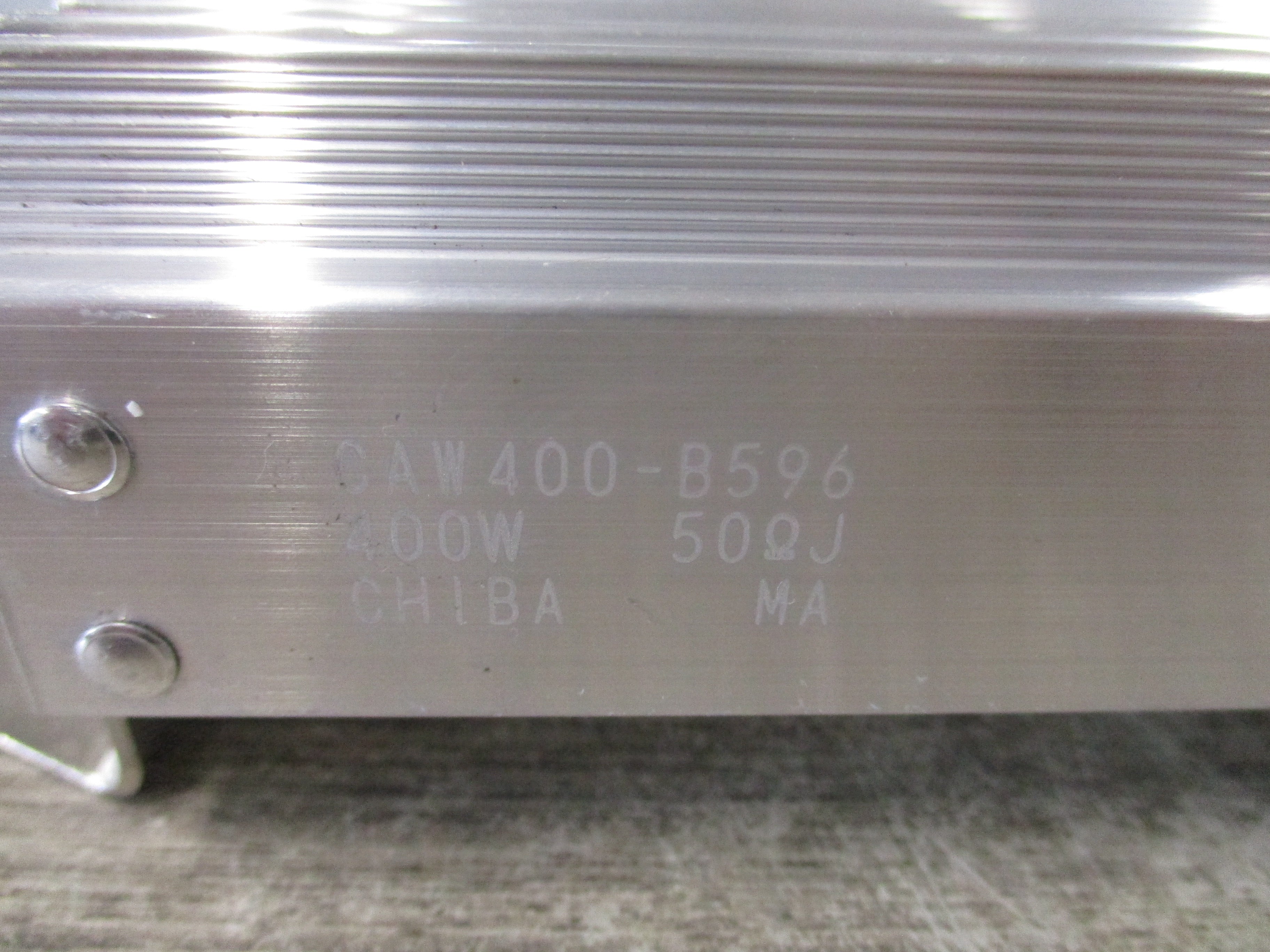 Chiba Resistor CAW400-B596 400W 50 ohm Used