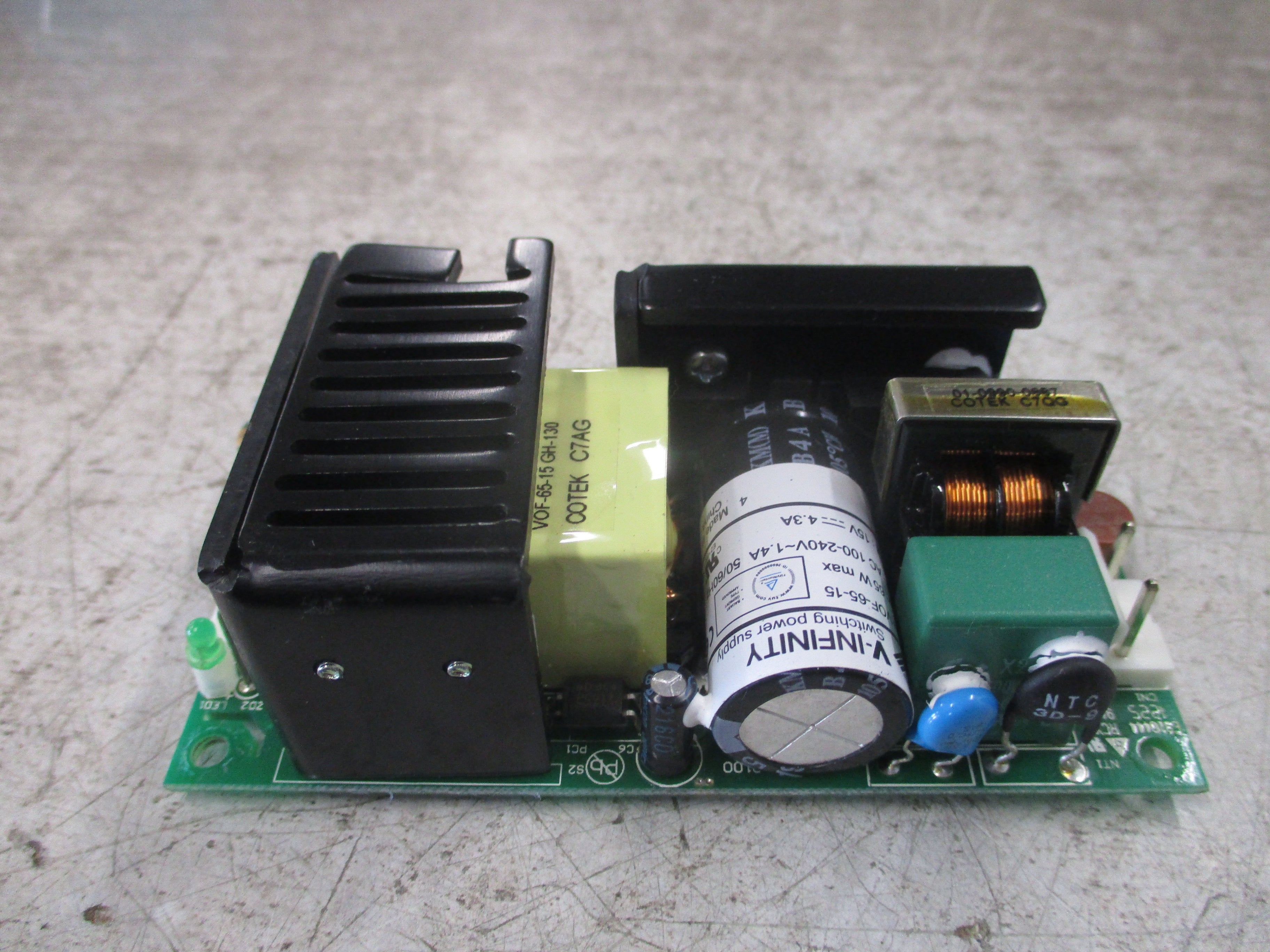 CUI V-Infinity Power Supply VOF-65-15 Used