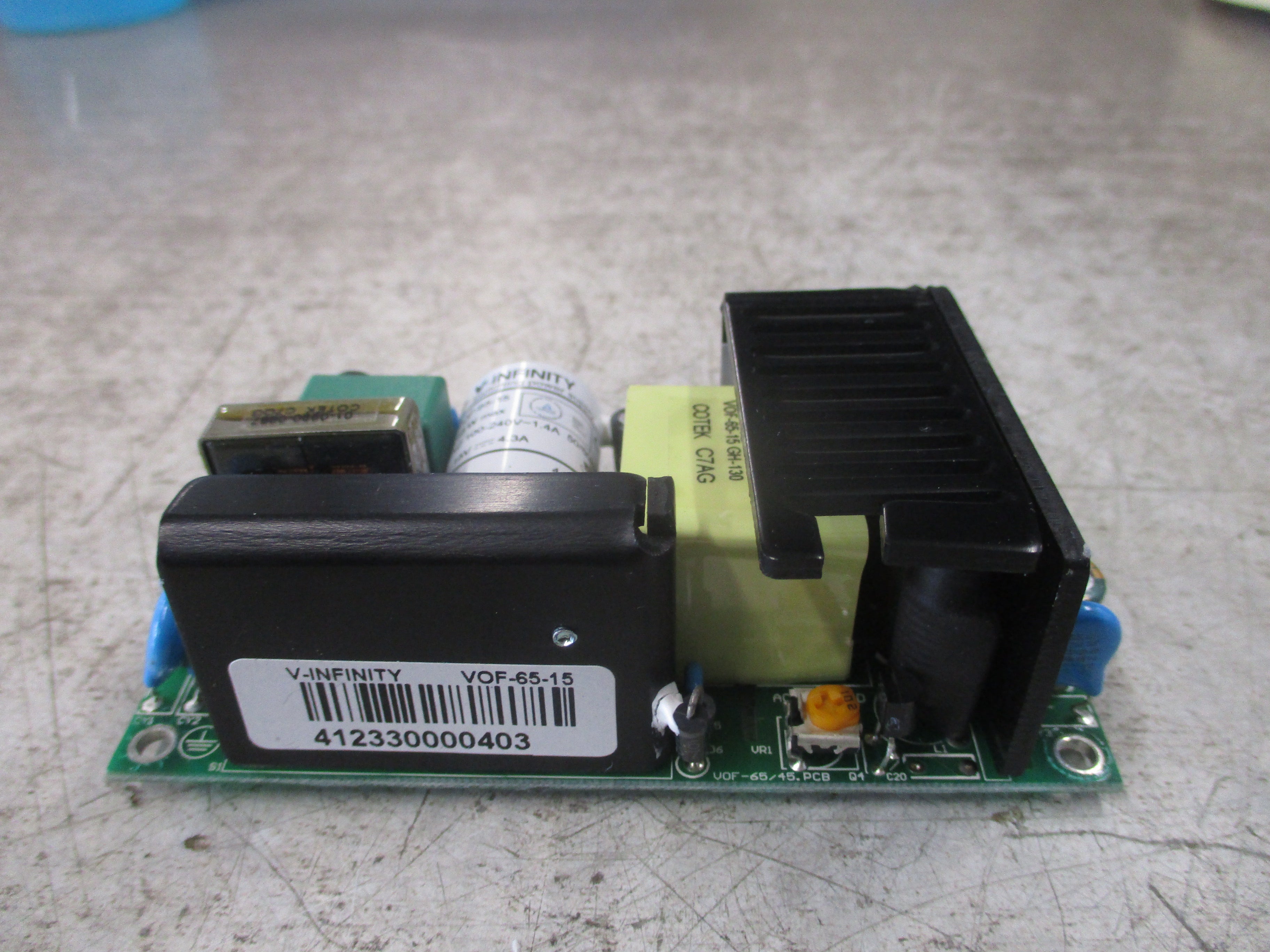 CUI V-Infinity Power Supply VOF-65-15 Used