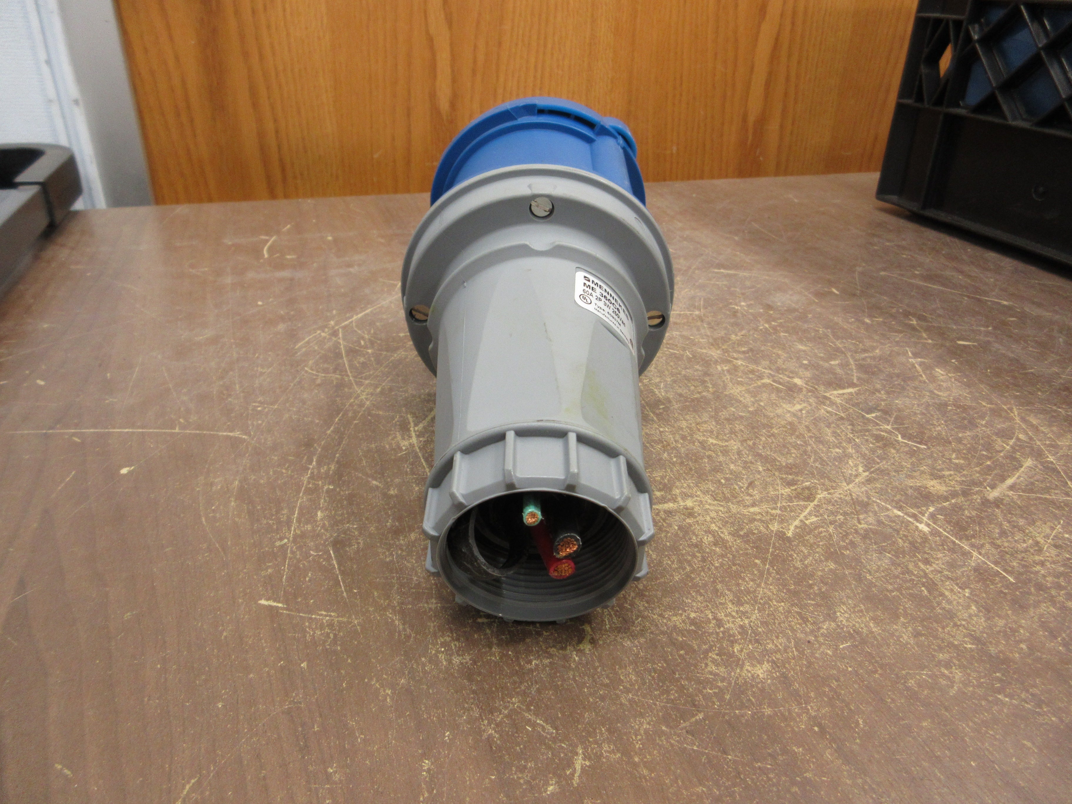 Mennekes Connector ME360C6 60A 250V 3W Used