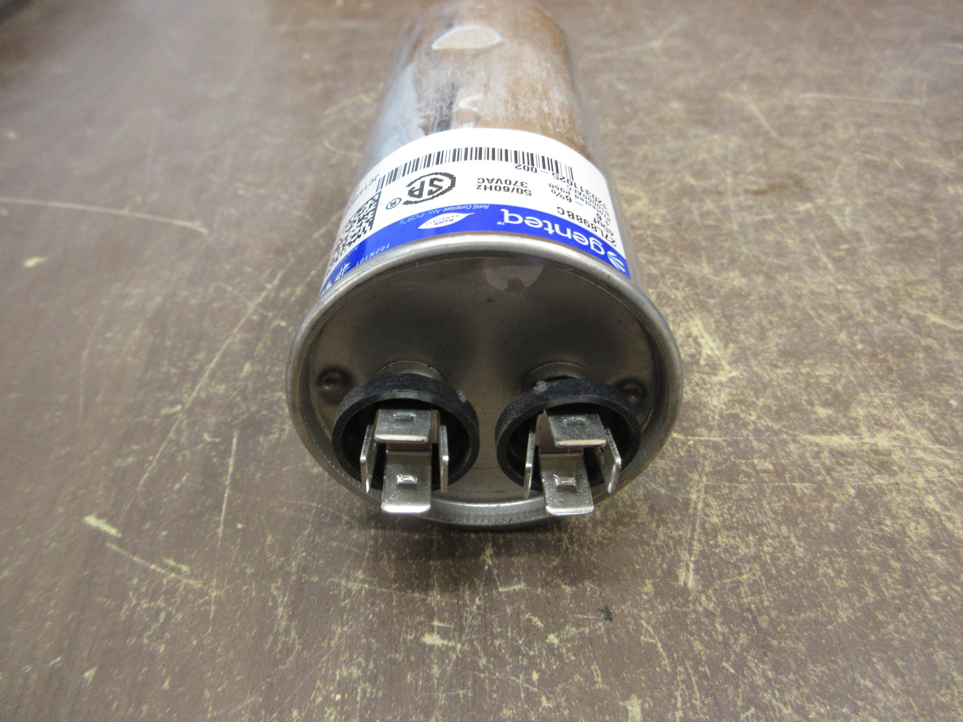 Genteq Capacitor 27L898BC 45uF 50/60Hz 370V *Dented* *Lot of 2* Used