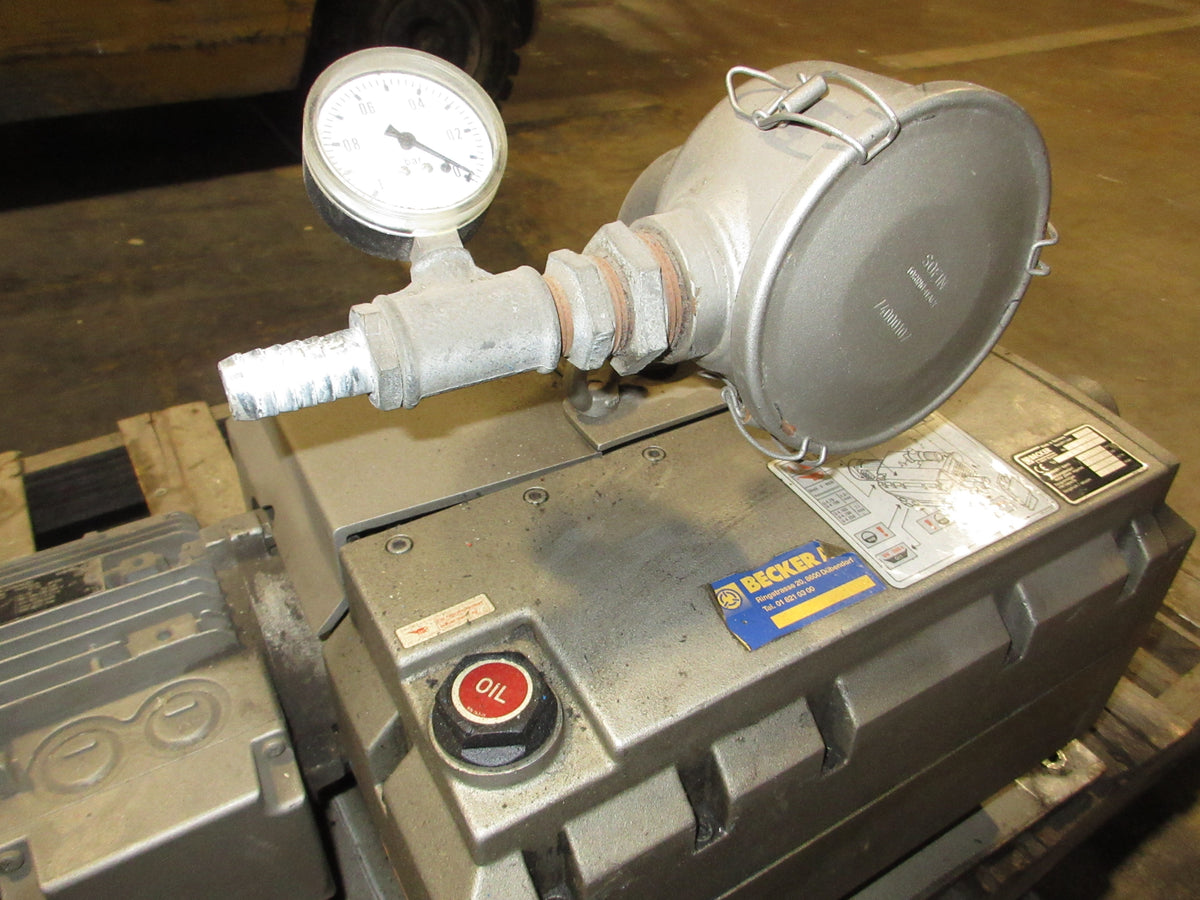 Becker Rotary Vane Vacuum Pump U 4.70 SA/K 1.85kW 1700RPM 84 no 3/h 3mbar Used