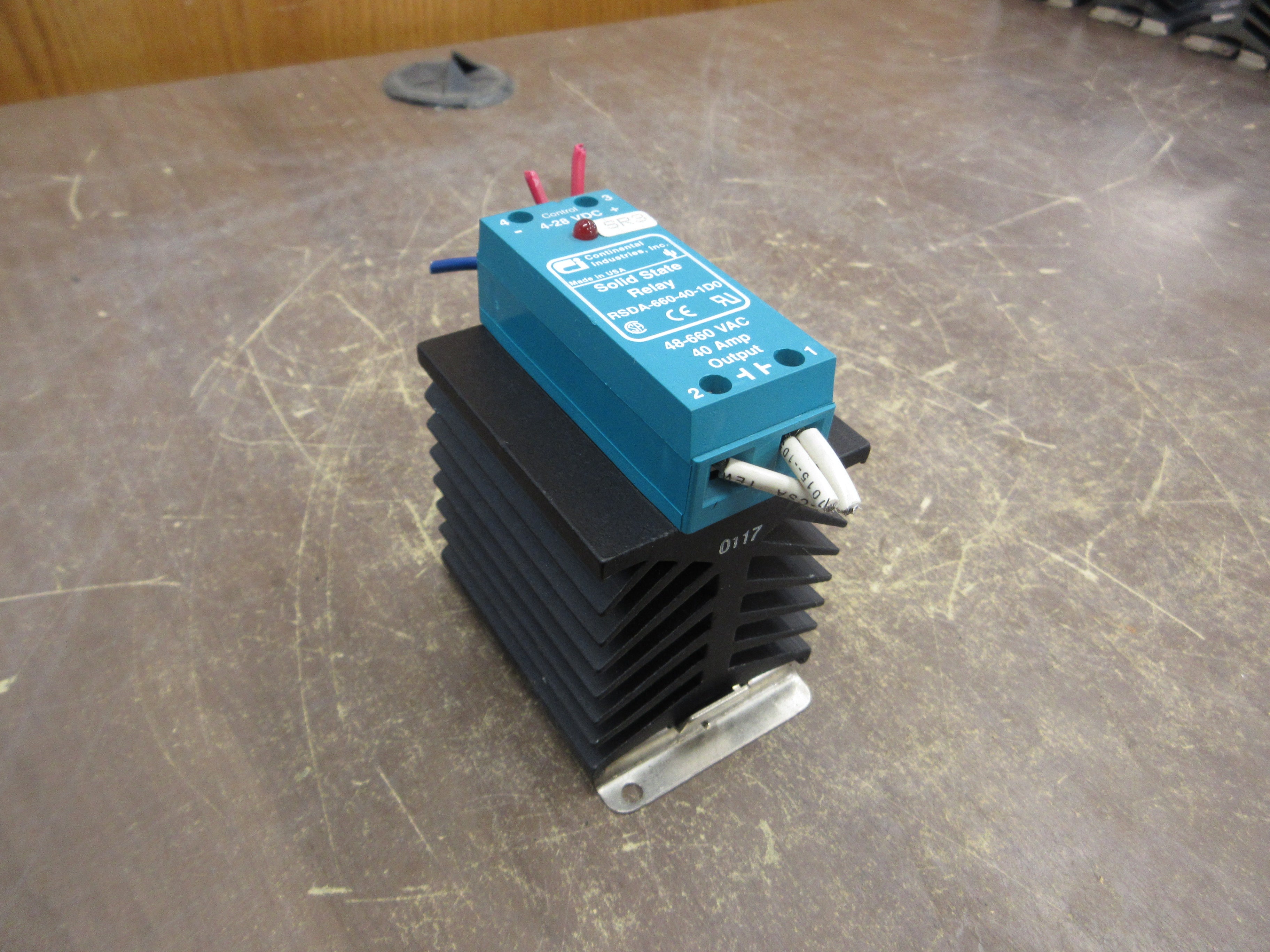Continental Industries Solid State Relay RSDA-660-40-1D0 48-660VAC 80A 4-28VDC