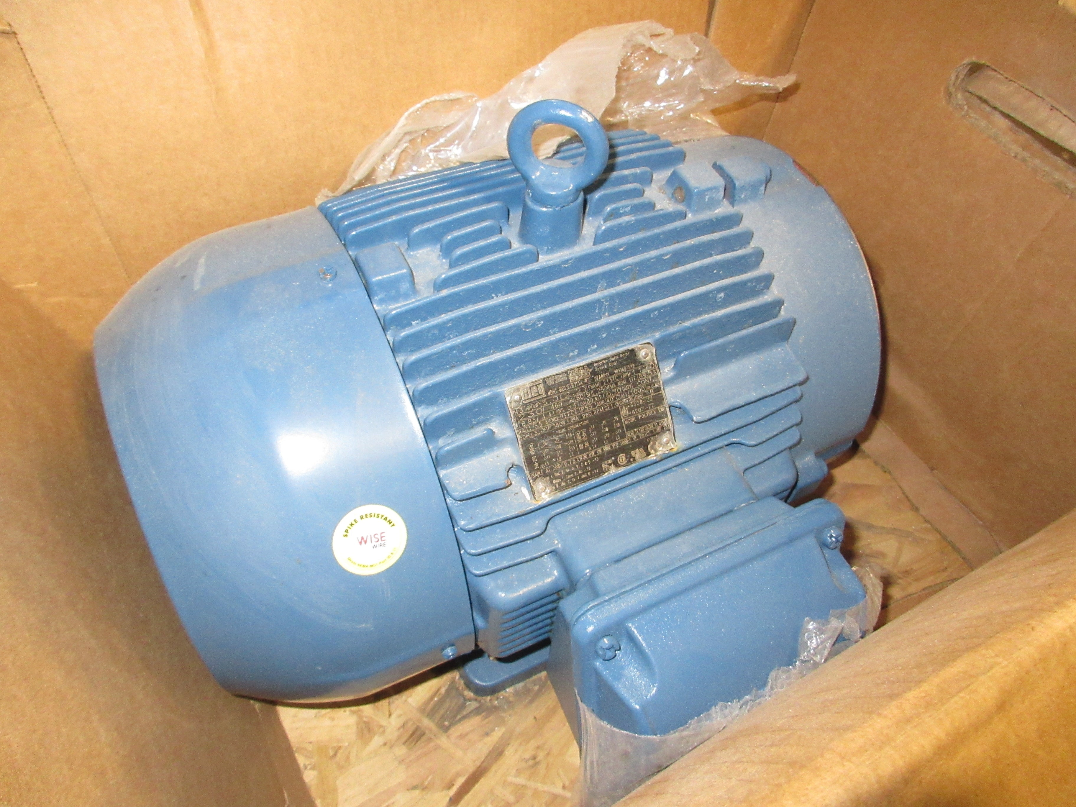 WEG Motor 00312E13E213TC-W22 3HP 1200RPM 230/460V 8.83/4.41A 3Ph 60Hz