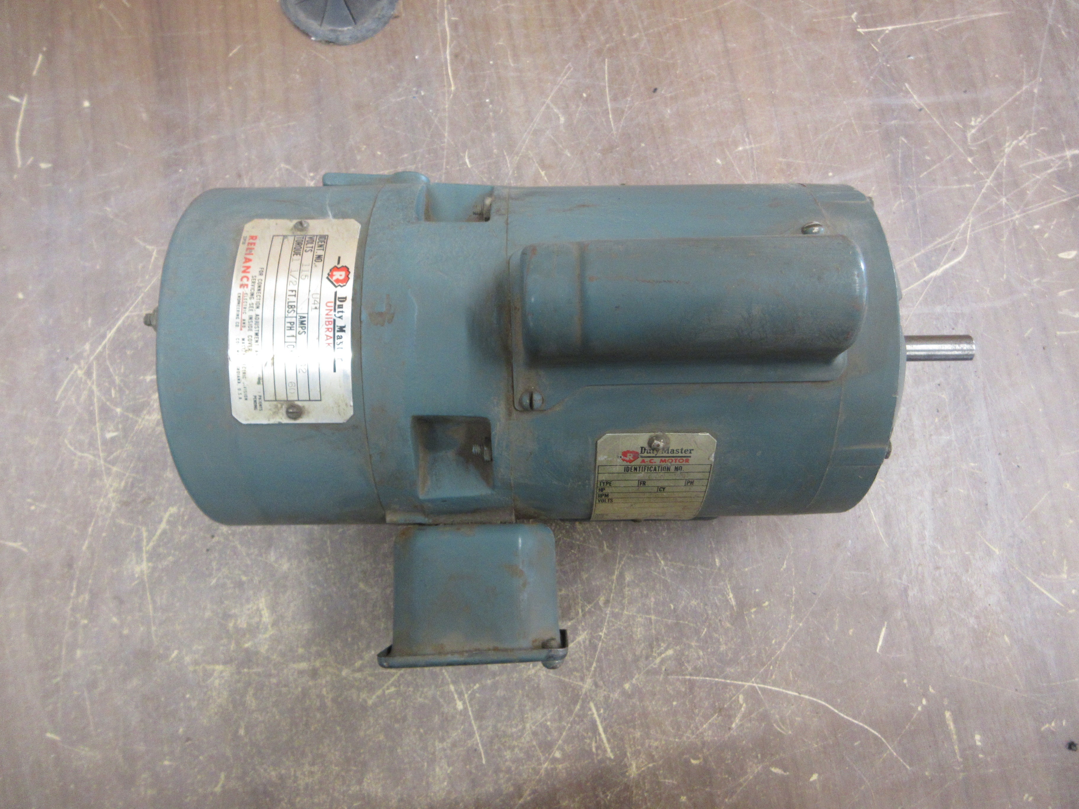 Duty Master AC Motor w/ Brake C48E8.77N-HQ 1/4HP 1800RPM 115/230V 5.2/2.6A 60Hz