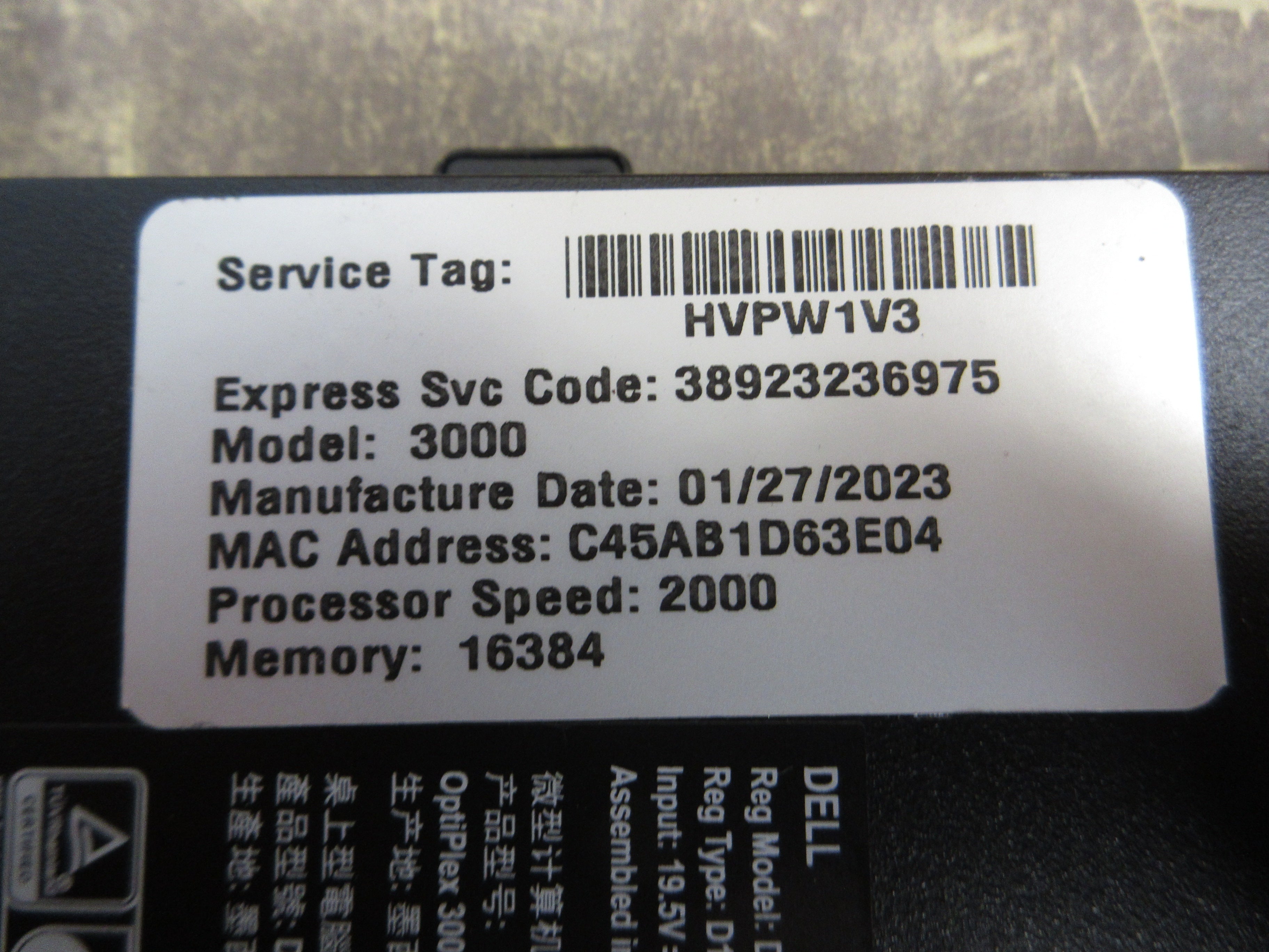 Dell Optiplex 3000 Micro 3000 Intel I5-12500T 16GB DDR4 RAM 256GB M.2 Drive Used