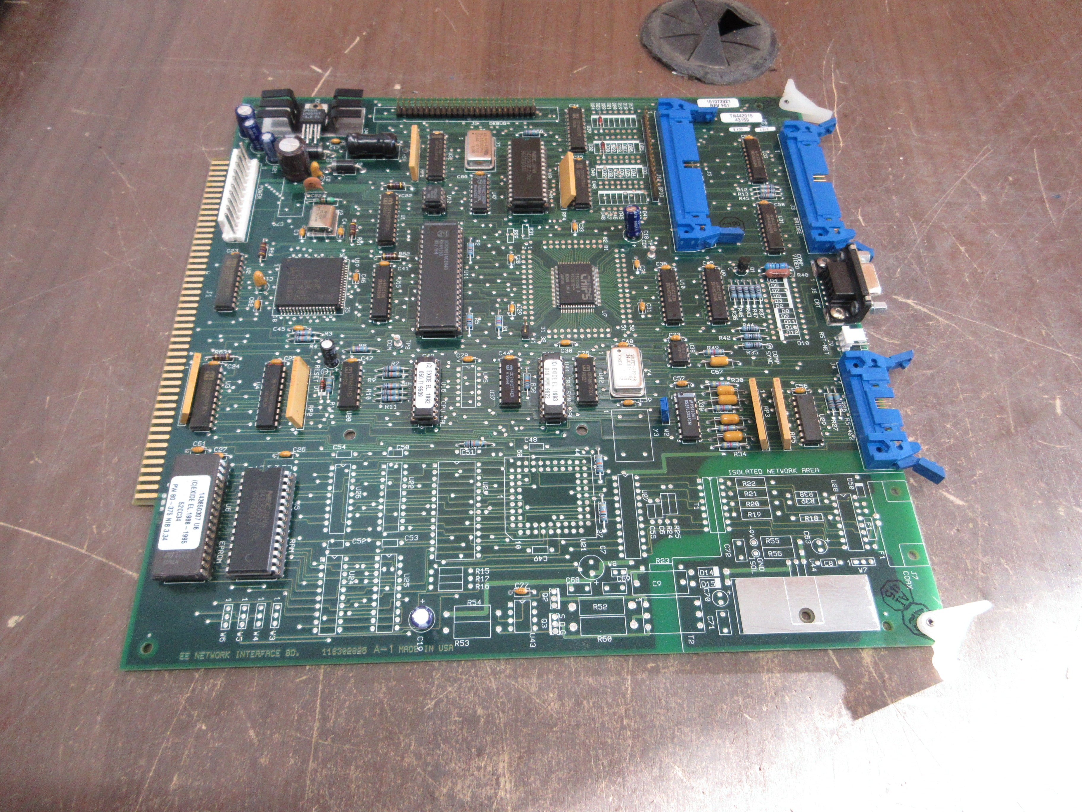 Exide Electronics Network Interface Board 118302825 Rev. A-1 Used