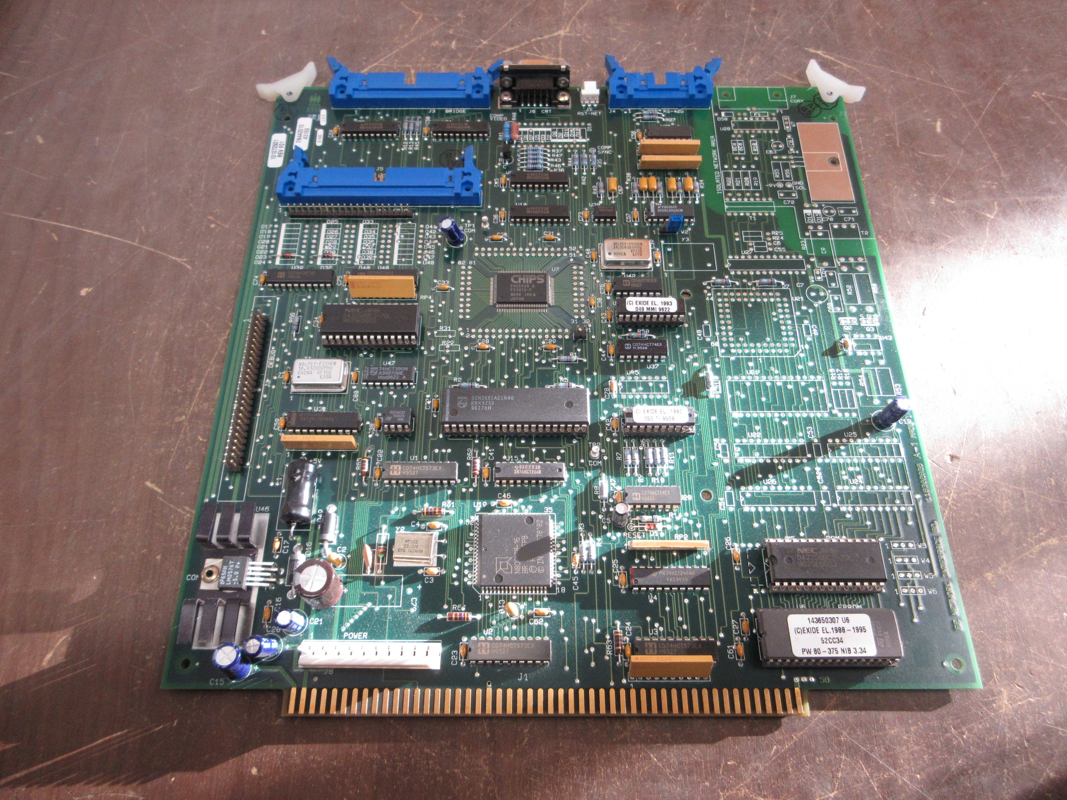 Exide Electronics Network Interface Board 118302825 Rev. A-1 Used