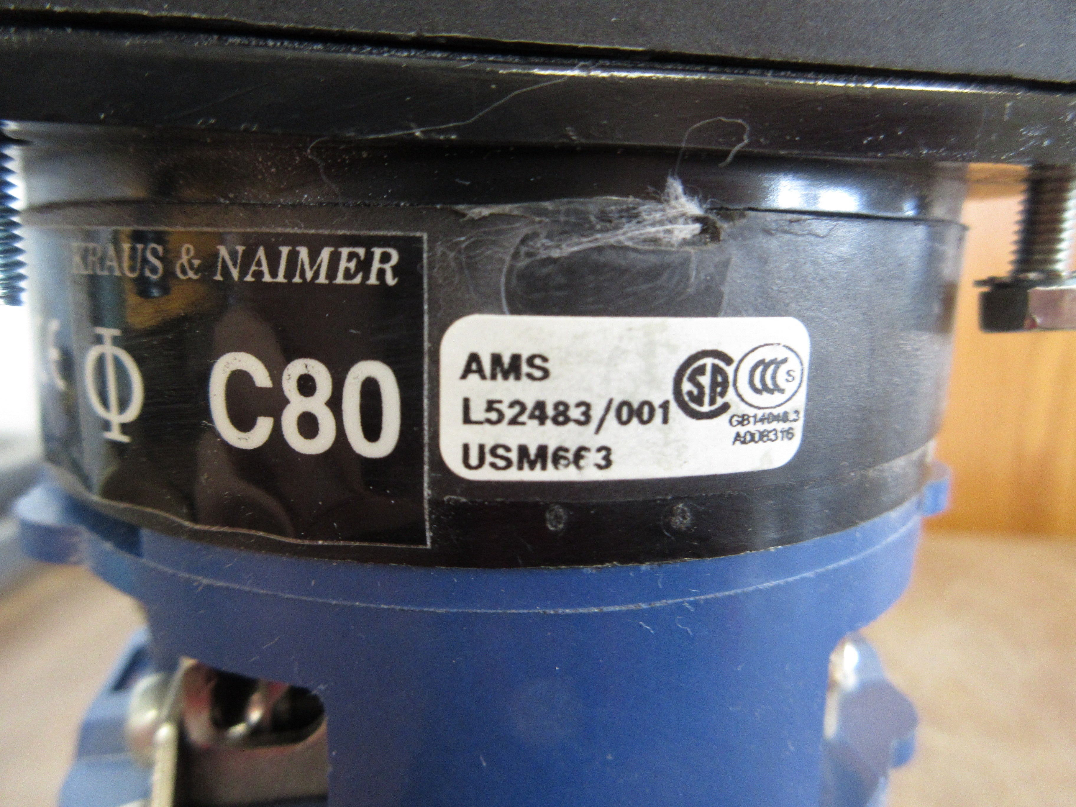 Kraus & Naimer C80 UPS Service Bypass Rotary Switch USM663 100A 600V Used