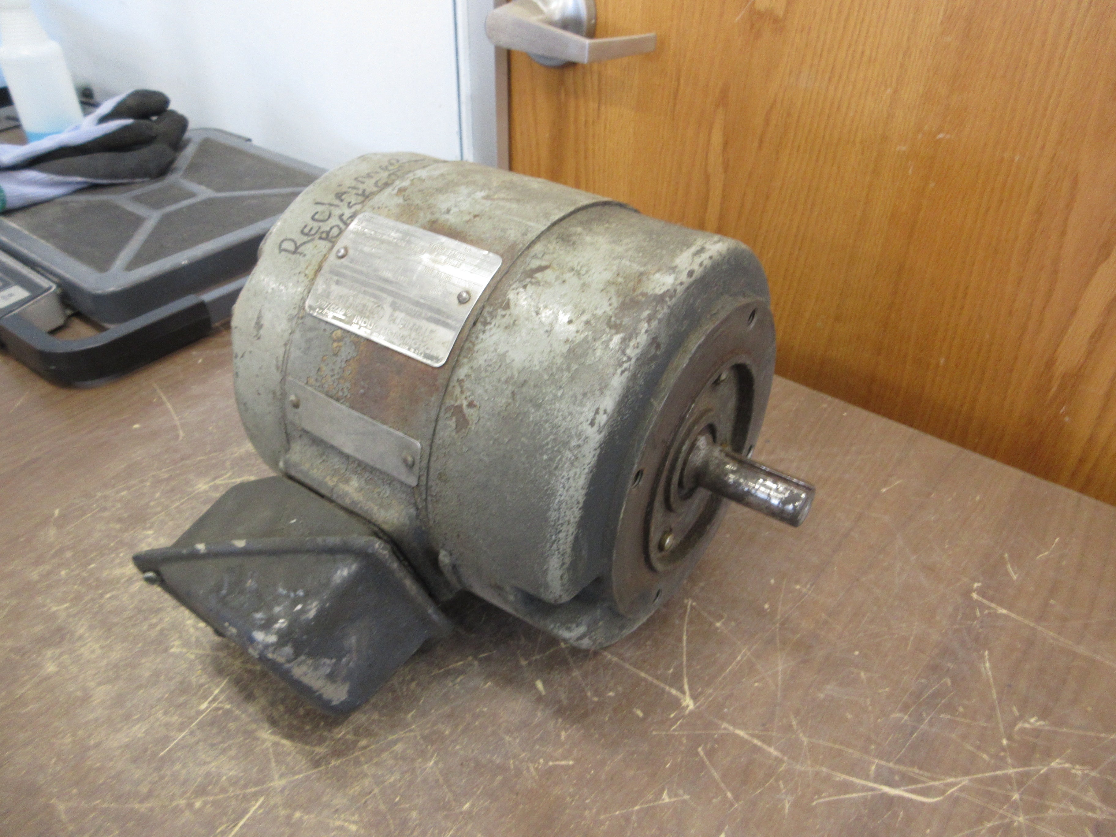 GE Induction Motor 5K182HG367 1HP 1800RPM 208-220/440V 3.2/1.6A 60Hz Used