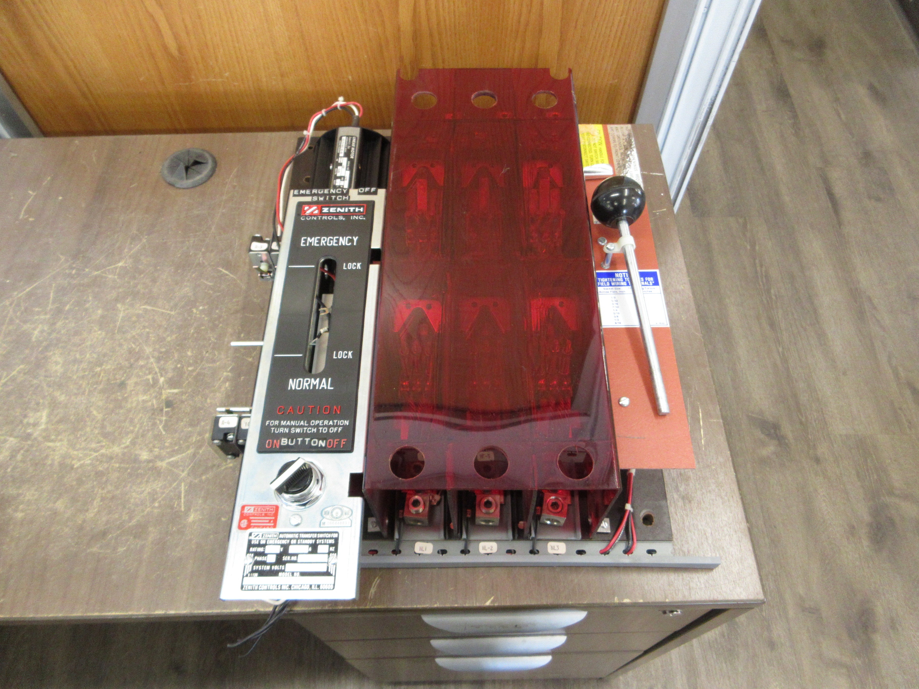 Zenith Automatic Transfer Switch ZTS15EX-5-2032 480V 150A 60Hz 3Ph *Switch Only*