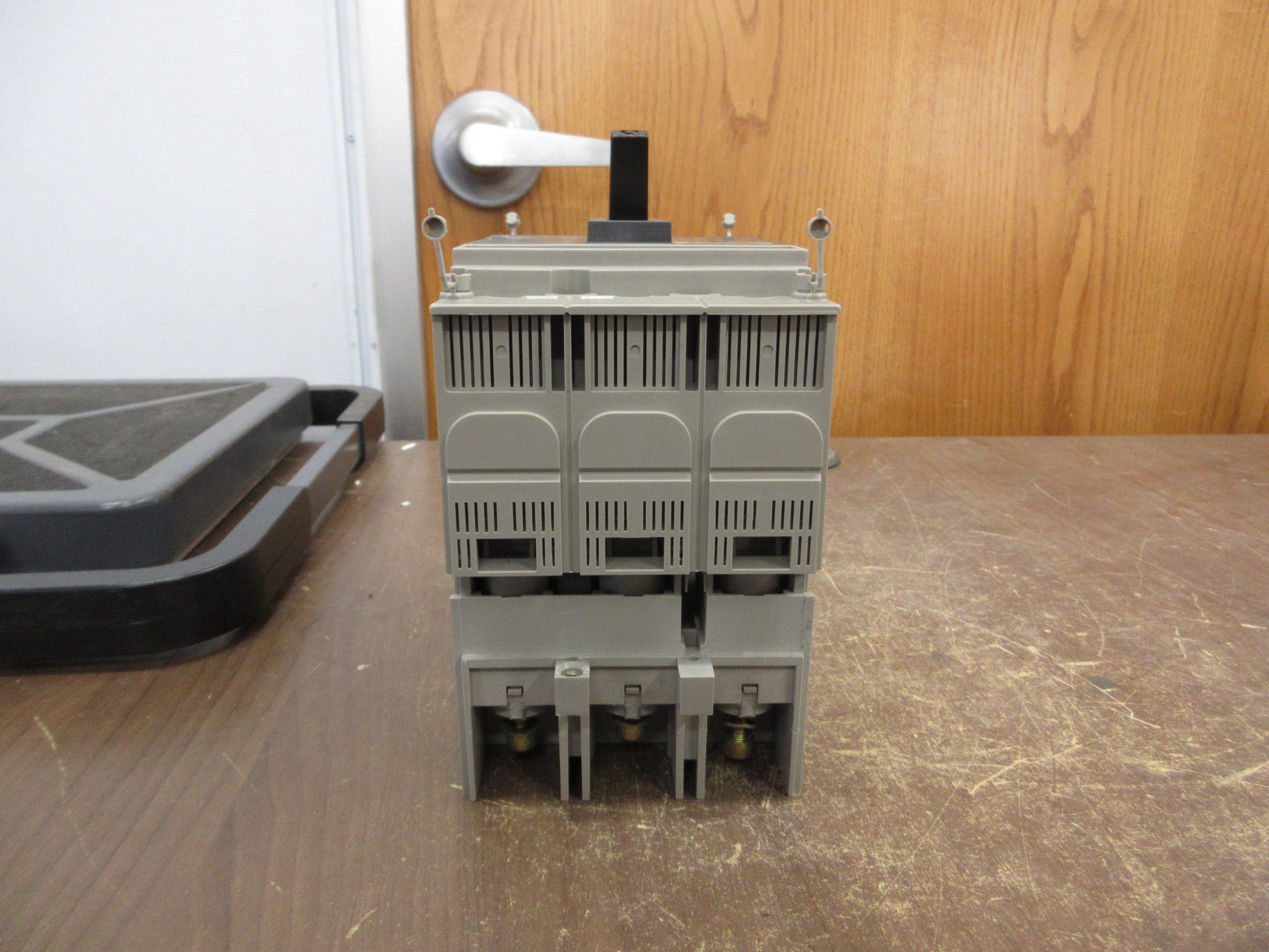 Merlin Gerin Circuit Breaker w/ Adapter Base NSF250A 250A 600V 3P Used