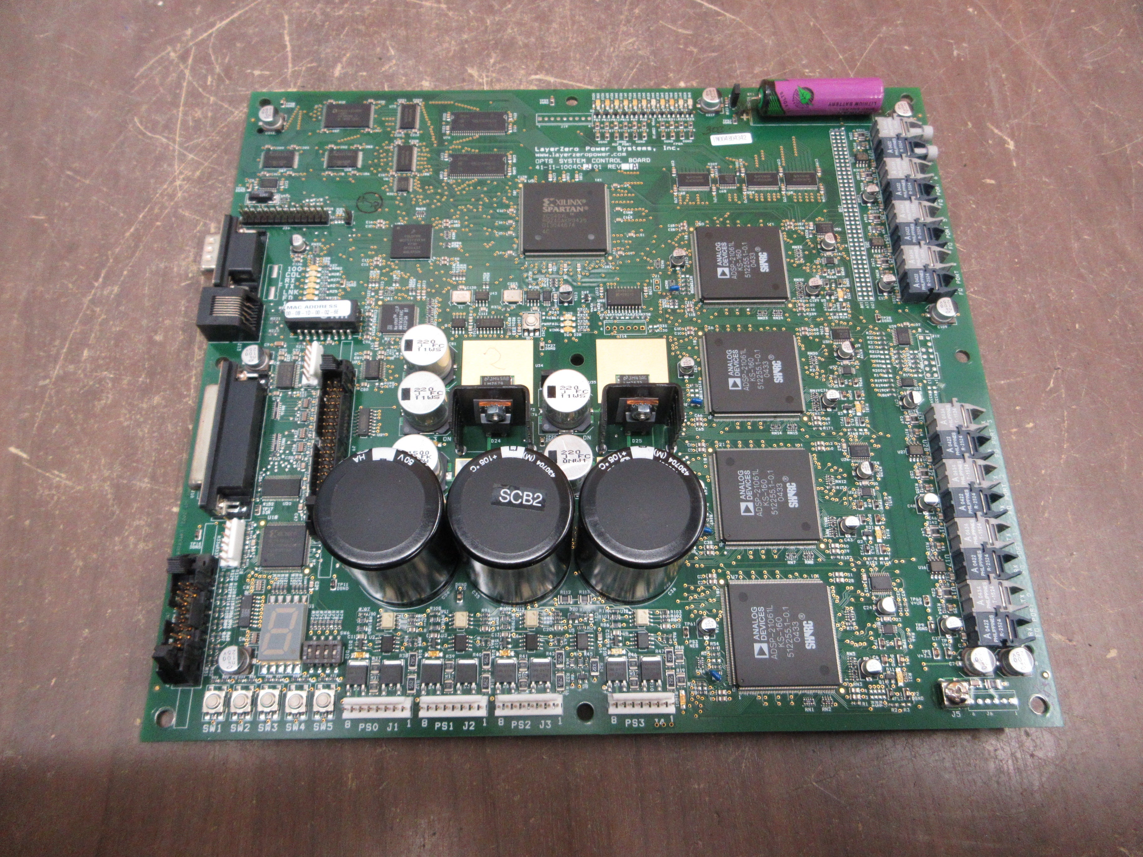 LayerZero OPTS System Control Board 41-11-10040201 Rev. A Used