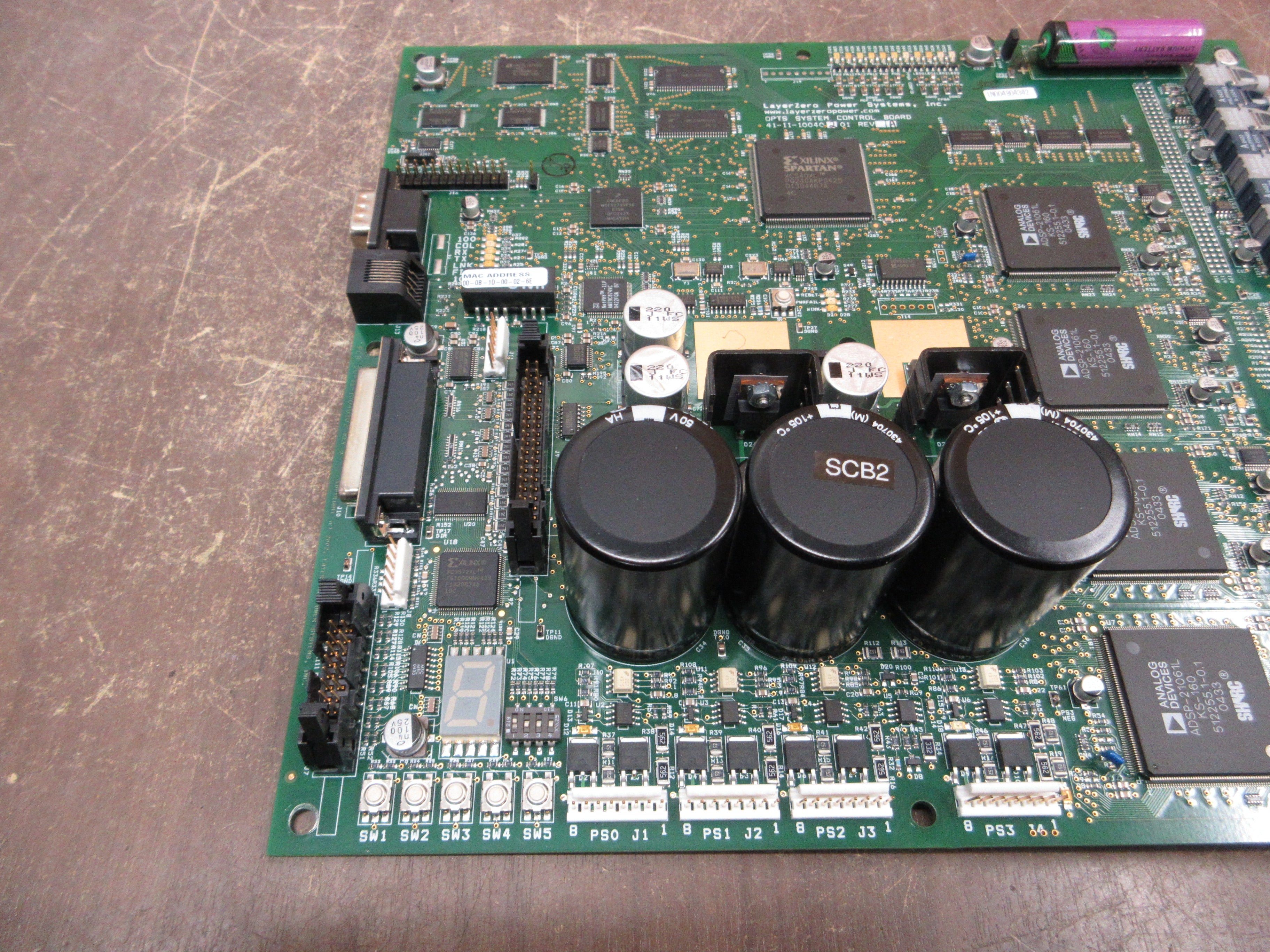 LayerZero OPTS System Control Board 41-11-10040201 Rev. A Used