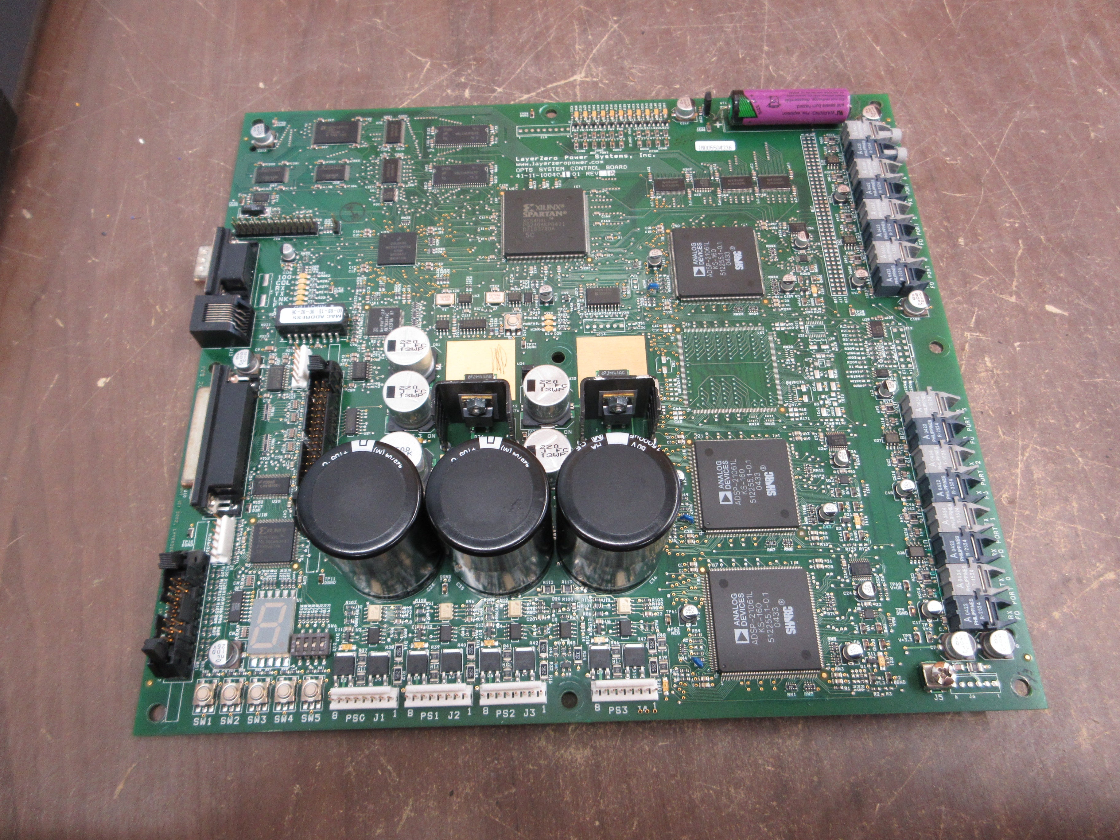 LayerZero OPTS System Control Board 41-11-10040101 Rev. B Used