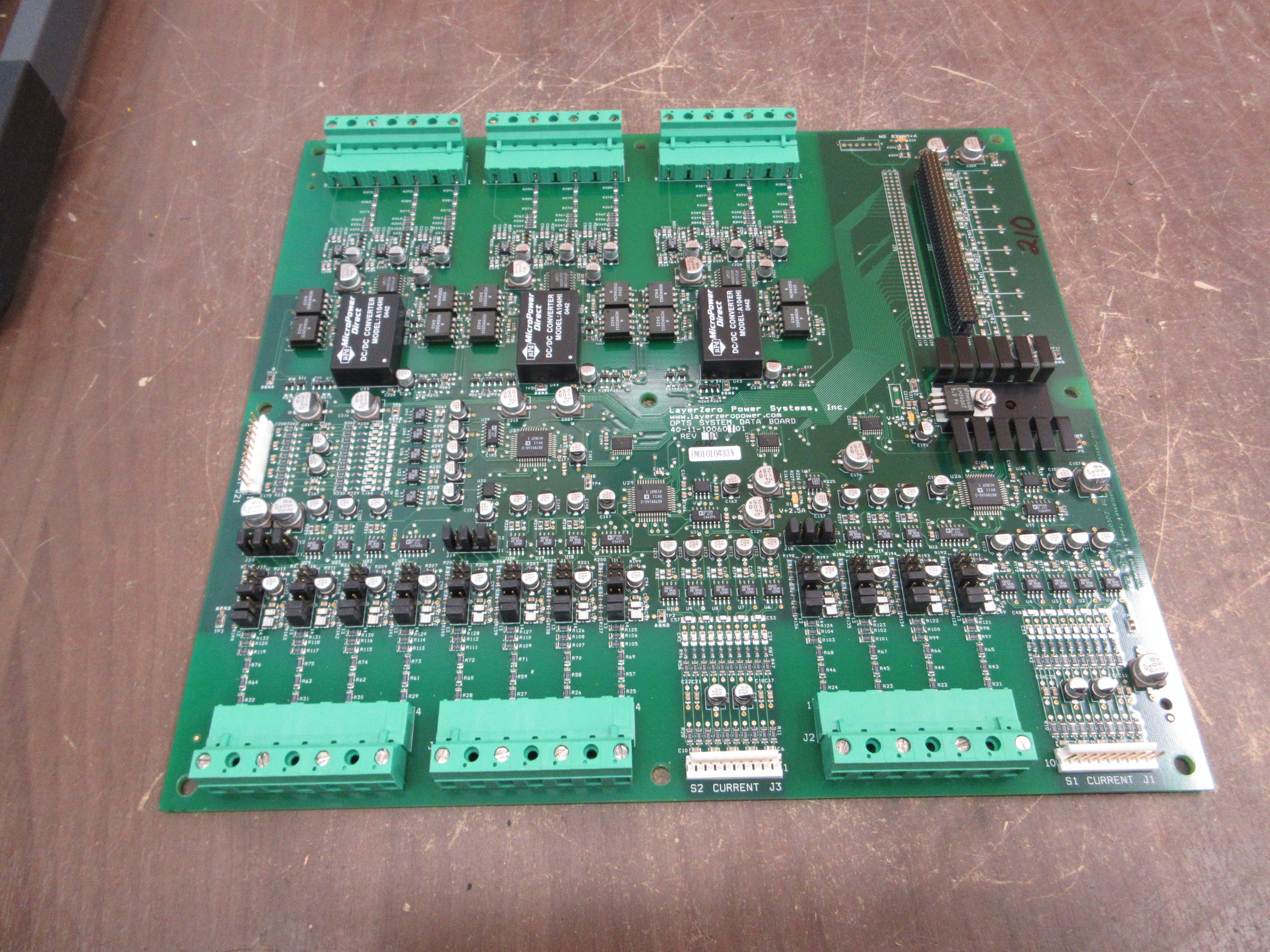 LayerZero OPTS System Data Board 40-11-10060101 Rev. A Used