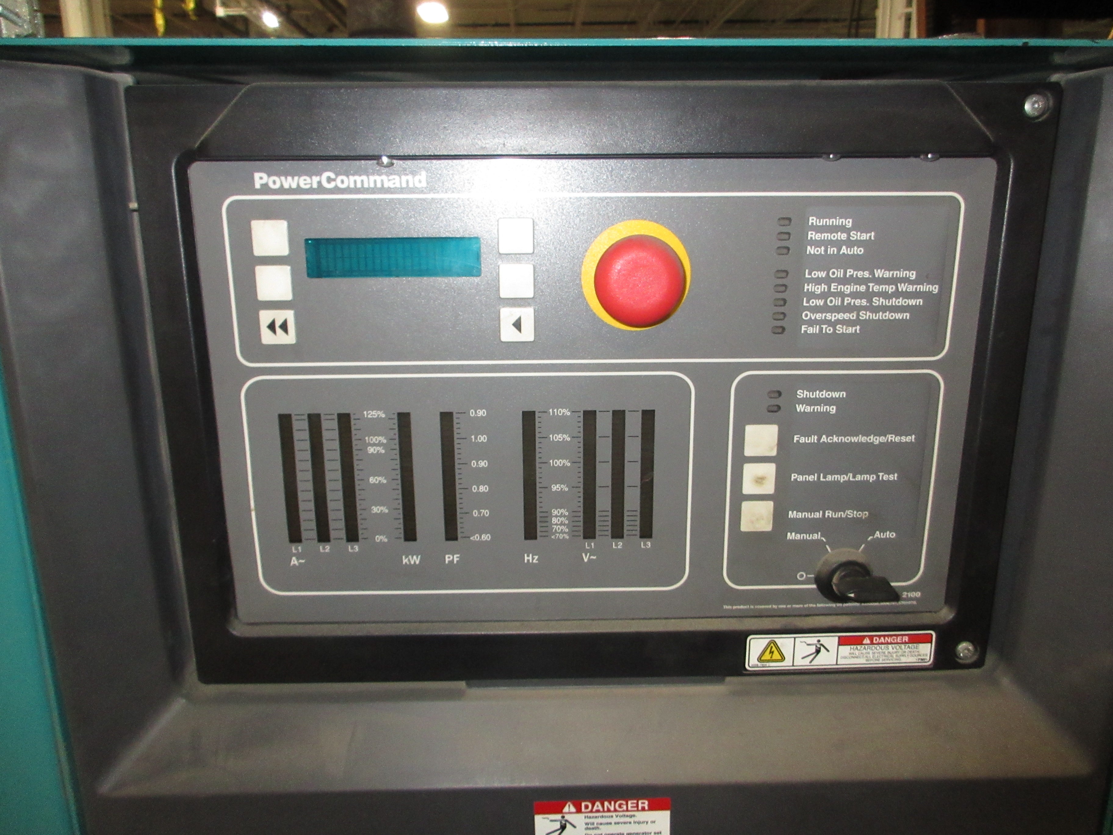 Cummins Natural Gas Generator GGHH-5774345 100kW 60Hz 67kW@1Ph Used