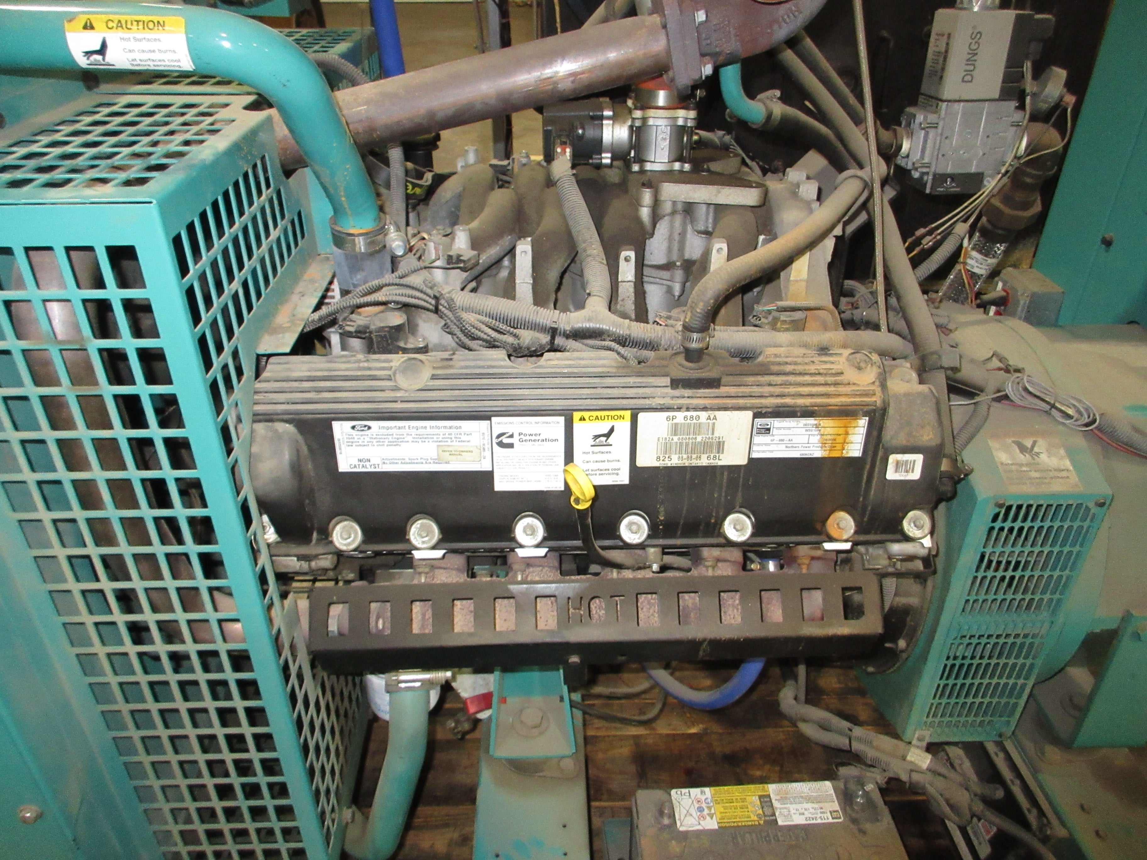 Cummins Natural Gas Generator GGHH-5774345 100kW 60Hz 67kW@1Ph Used