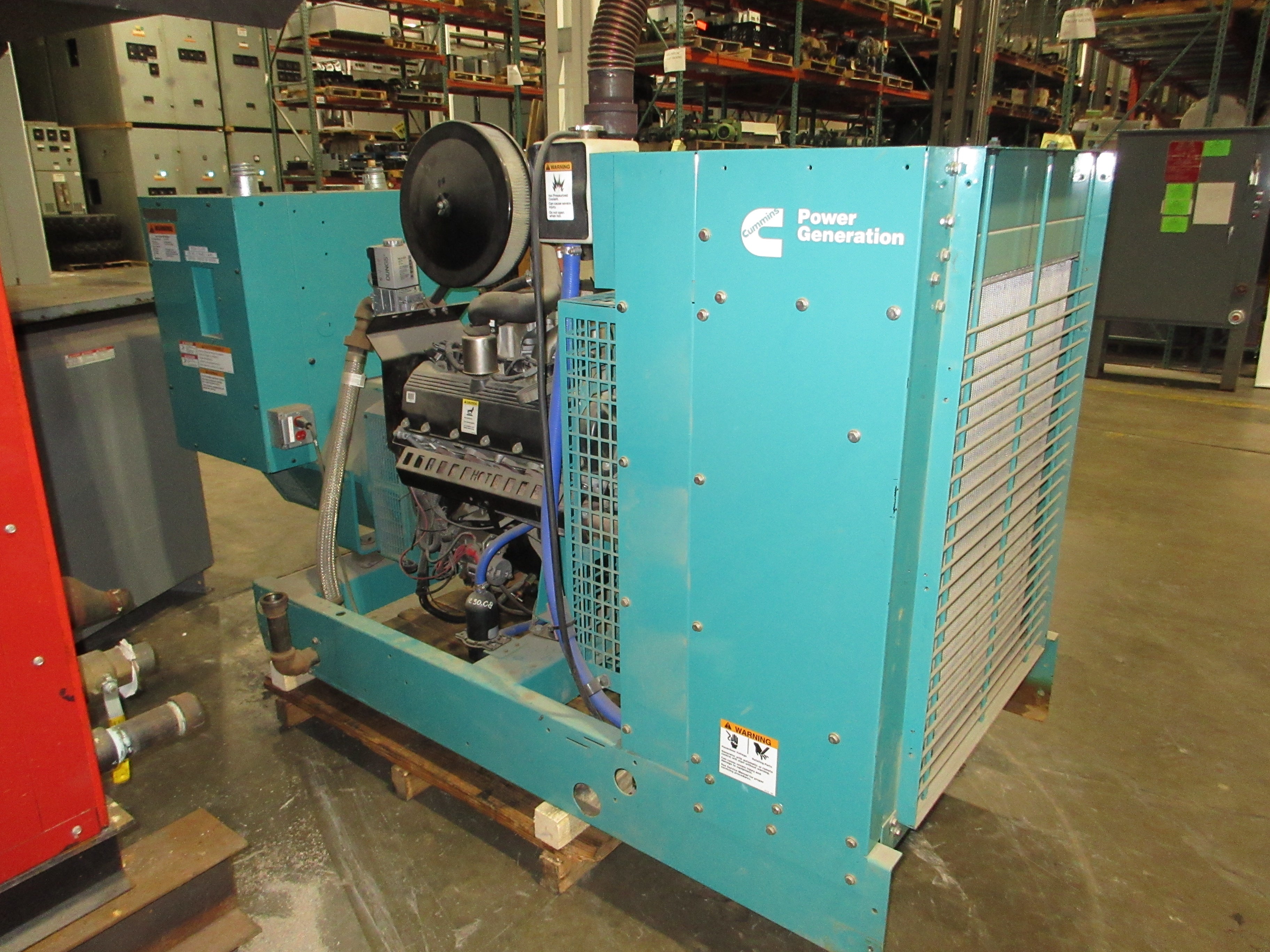 Cummins Natural Gas Generator GGHH-5774345 100kW 60Hz 67kW@1Ph Used