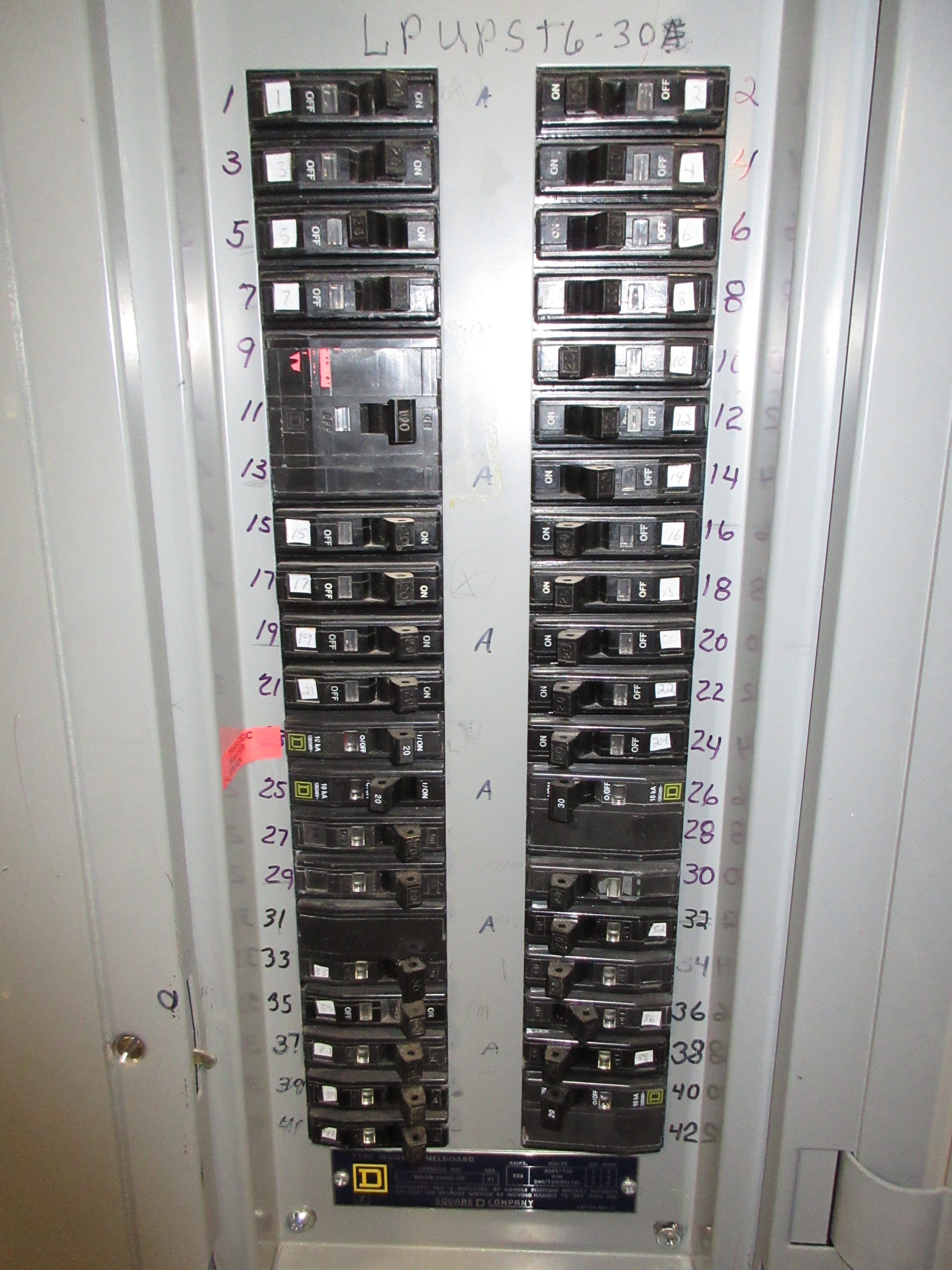 Square D Main Breaker Circuit Breaker Panel NQOB-42450-2M 225A Main, 225A Max