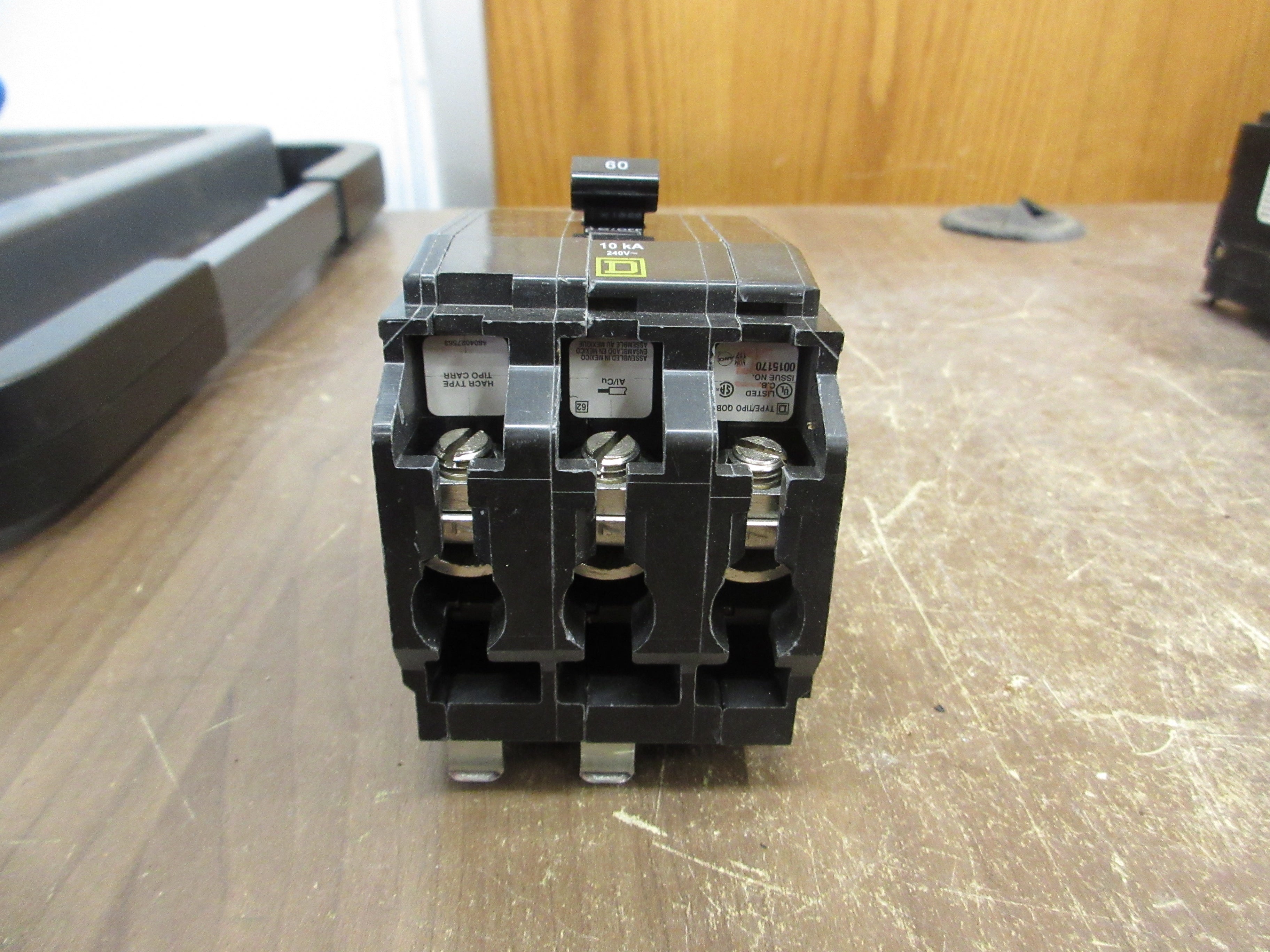 Square D Bolt-On Circuit Breaker QOB360 60A 240V 3P Used