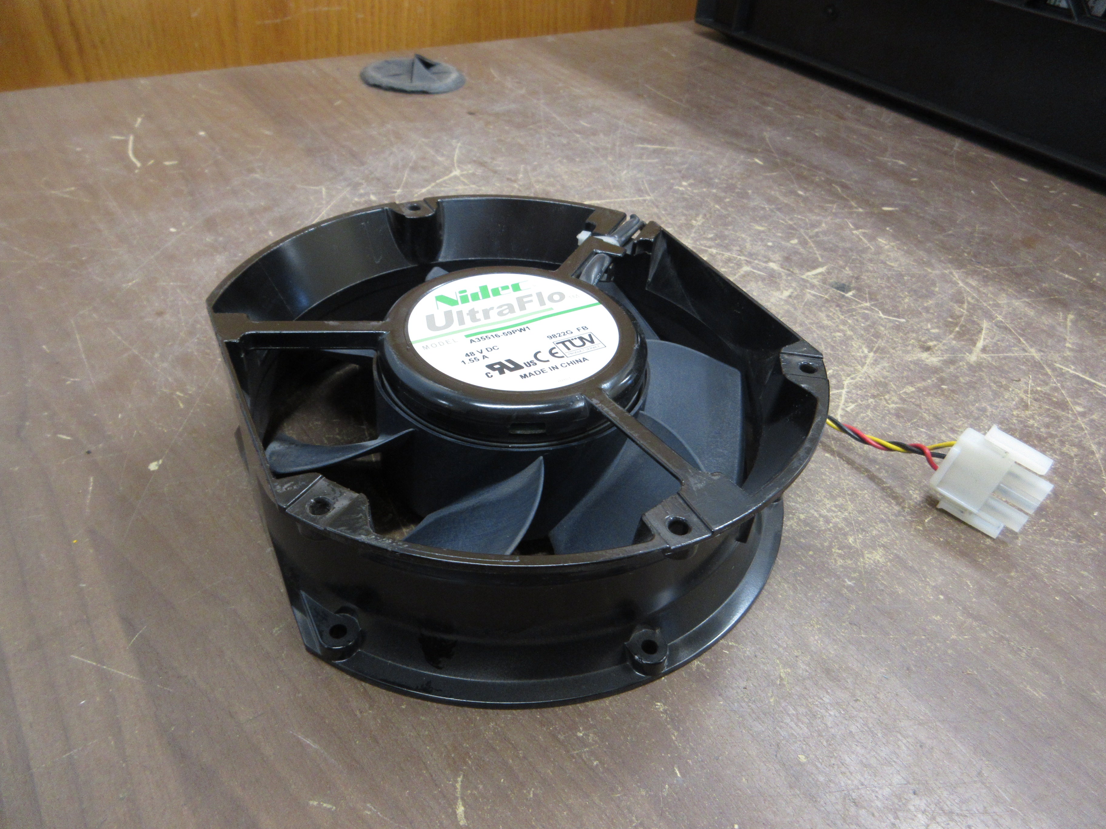 Nidec UltraFlo Axial Fan A35516-59PW1 48VDC 1.55A Used