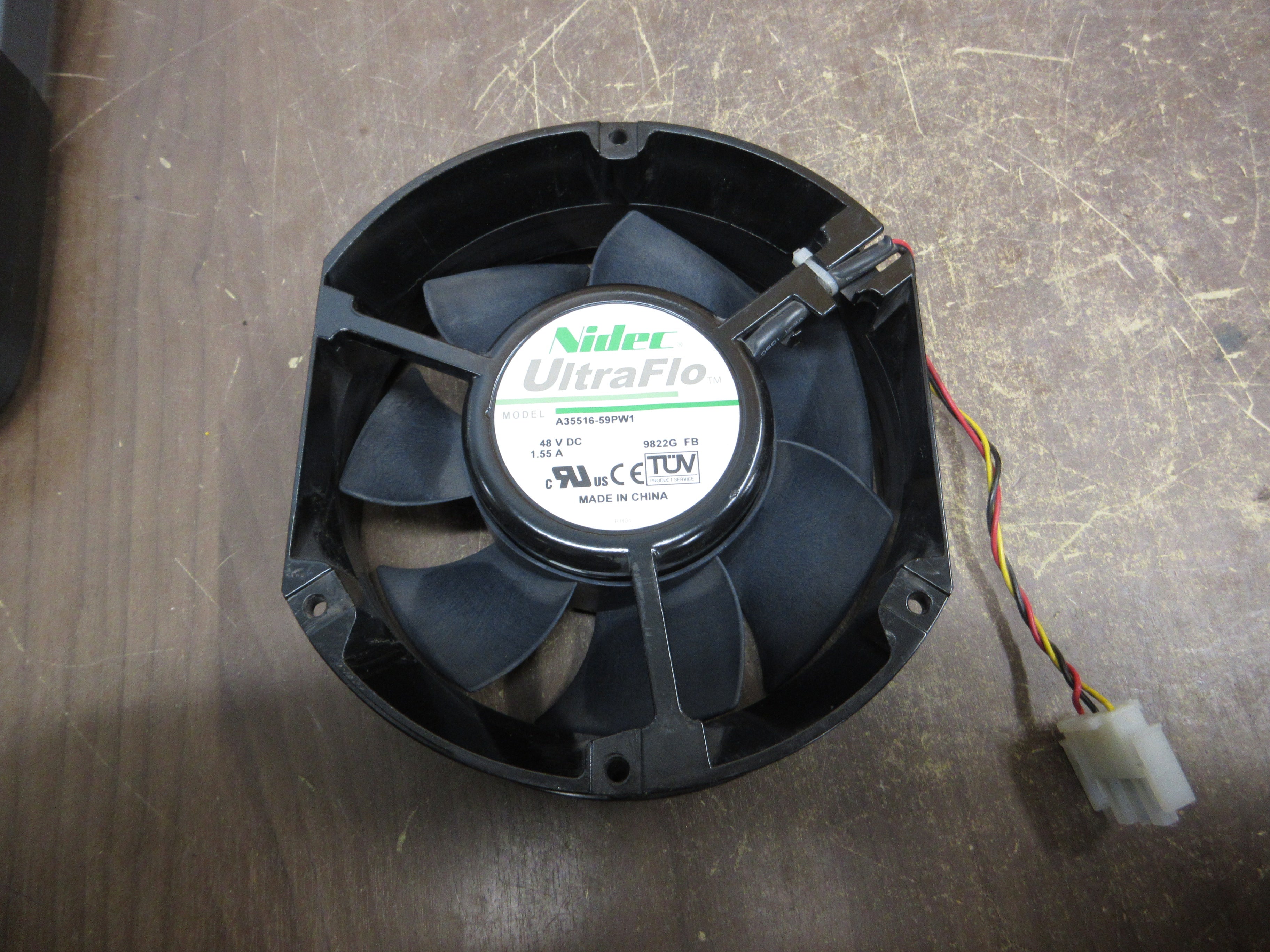 Nidec UltraFlo Axial Fan A35516-59PW1 48VDC 1.55A Used